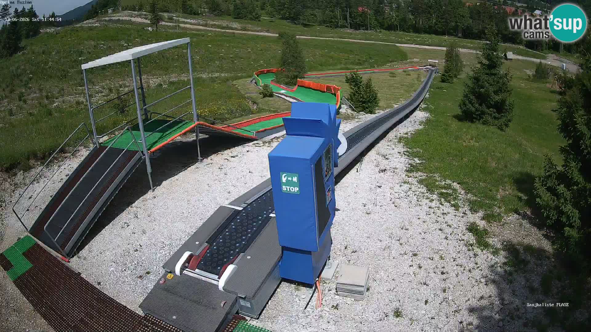 Live webcam Pista da slittino Fužine – Croazia