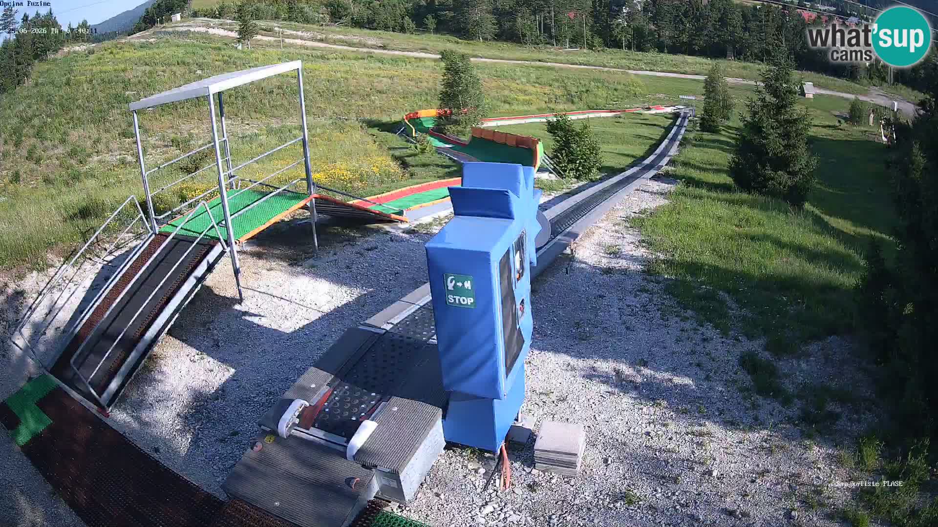 Live webcam Fužine toboggan run – Croatia
