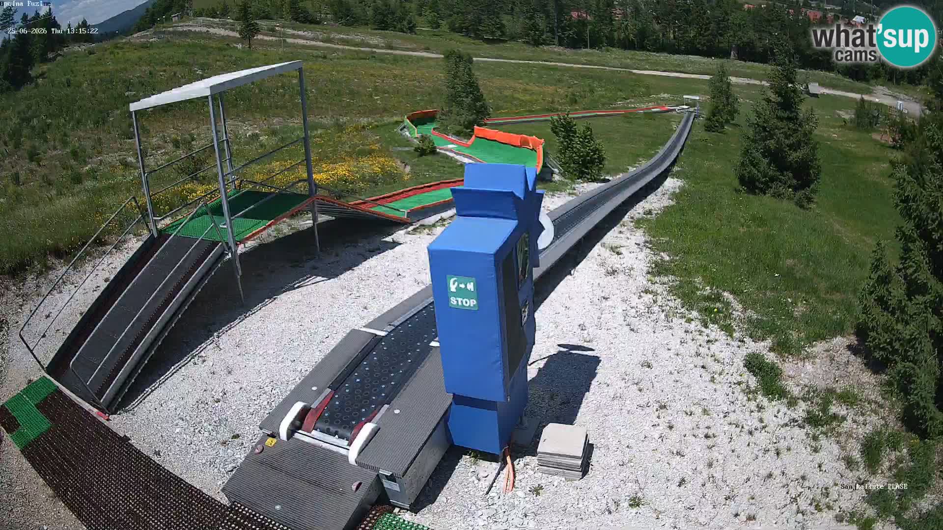 Live webcam Fužine toboggan run – Croatia