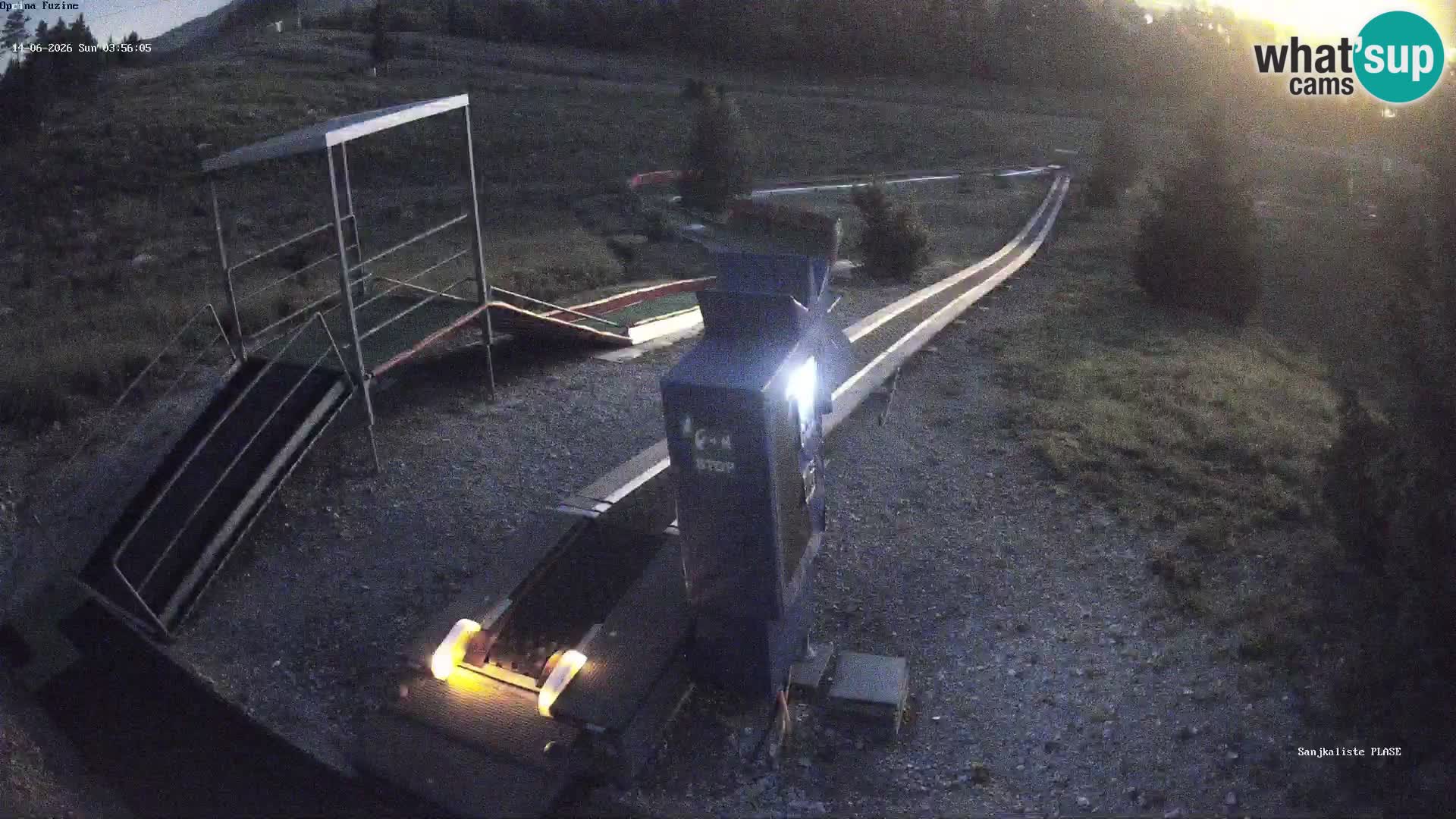 Webcam en direct Piste de luge de Fužine – Croatie