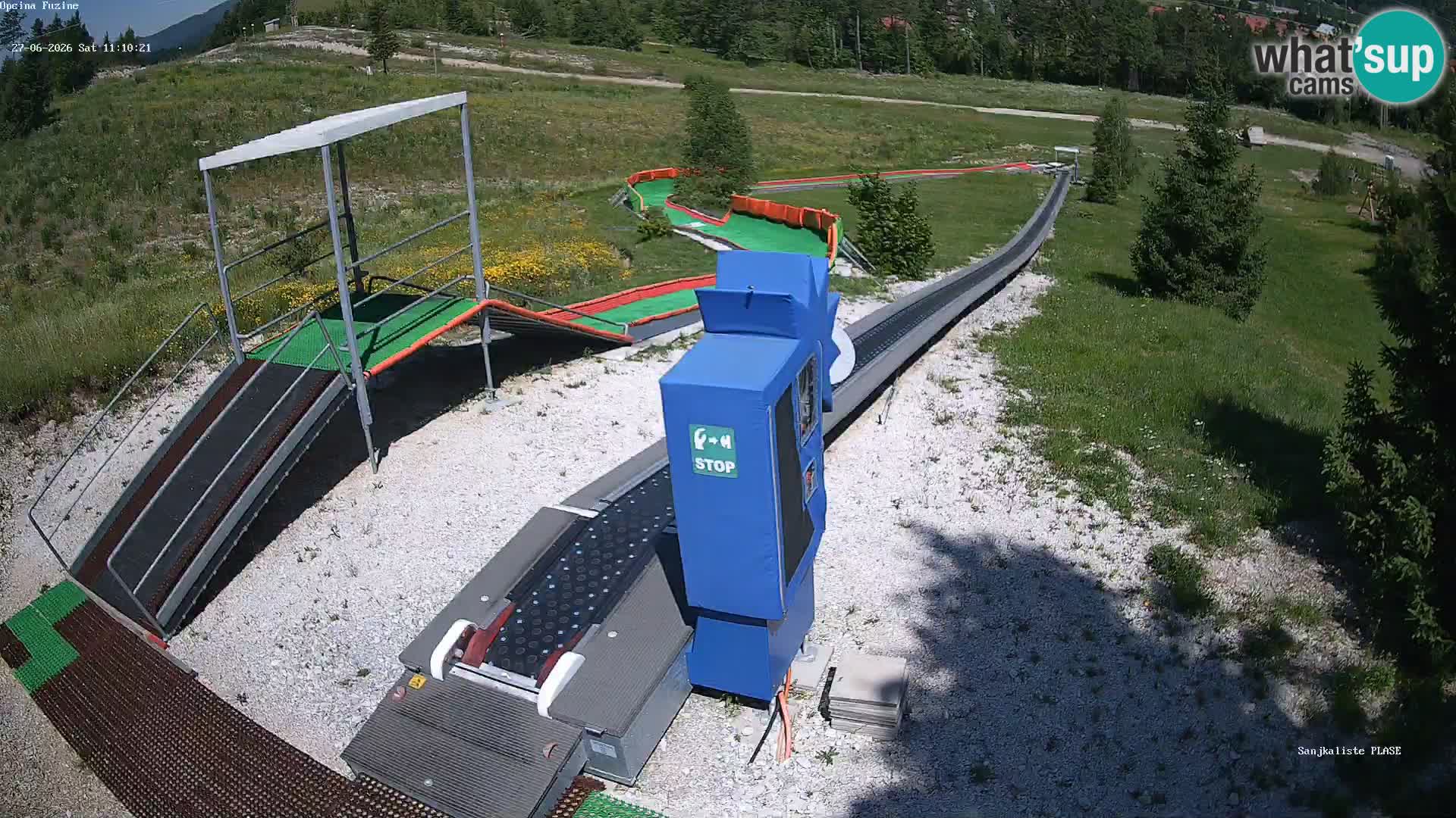 Live webcam Pista da slittino Fužine – Croazia