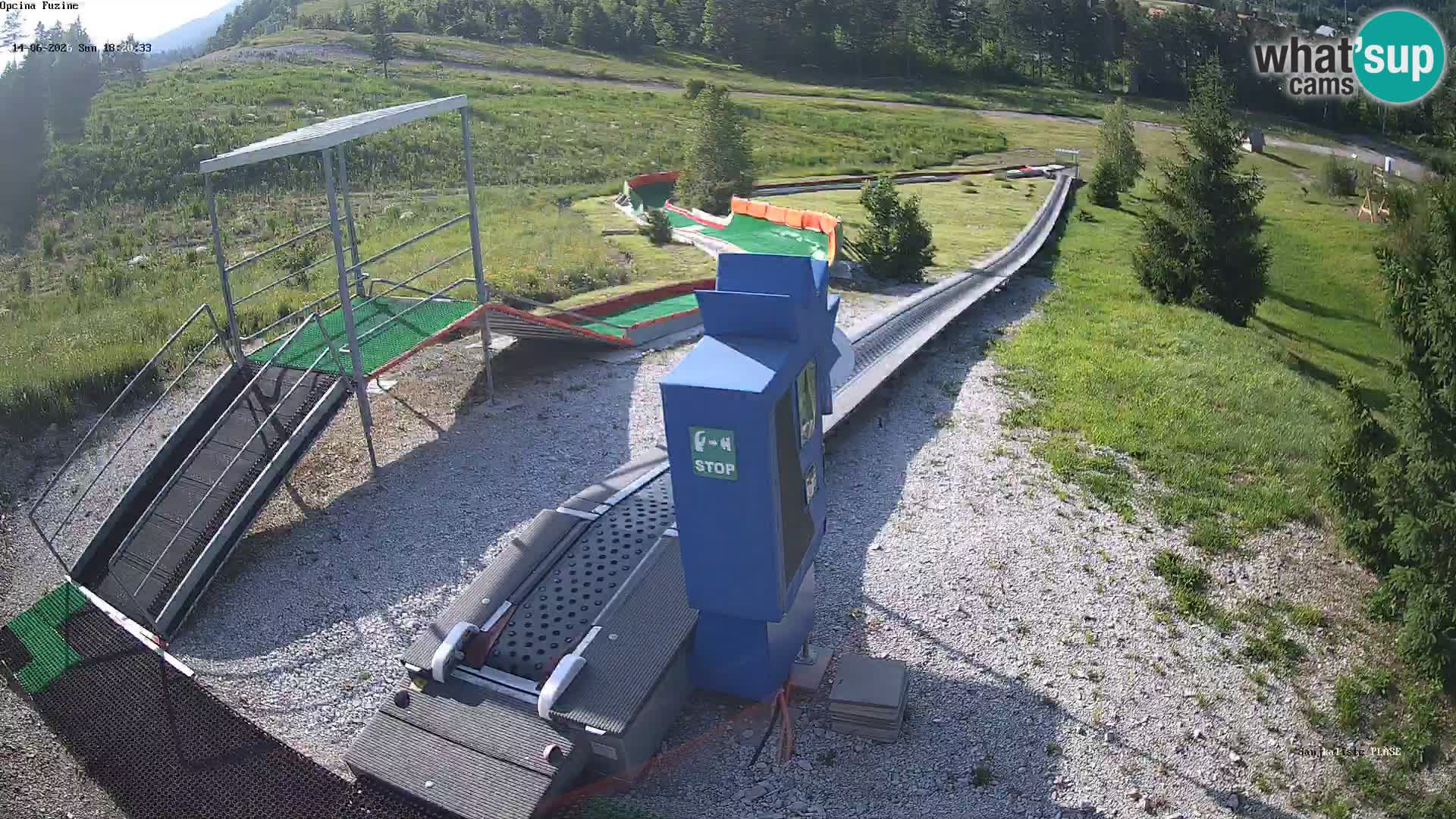 Webcam en direct Piste de luge de Fužine – Croatie