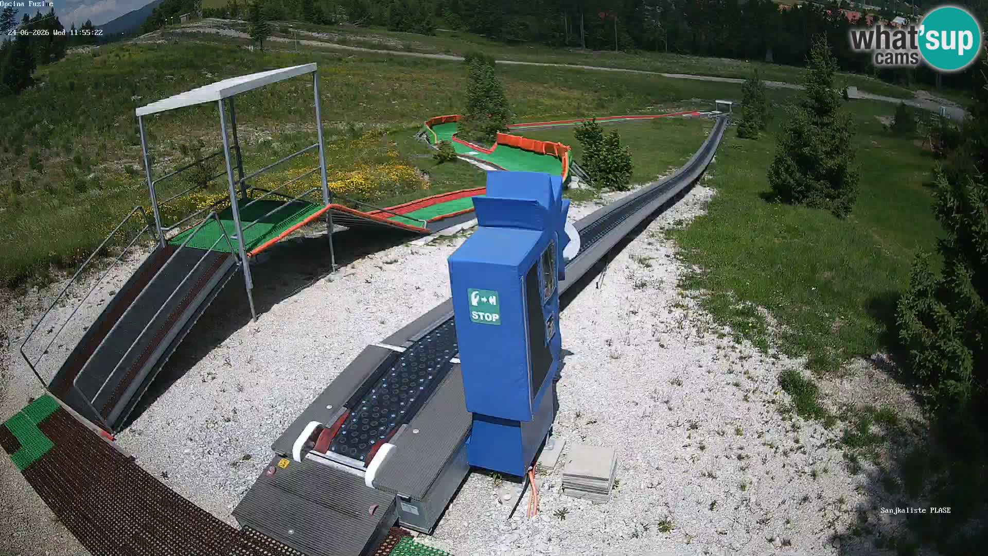 Live webcam Fužine toboggan run – Croatia