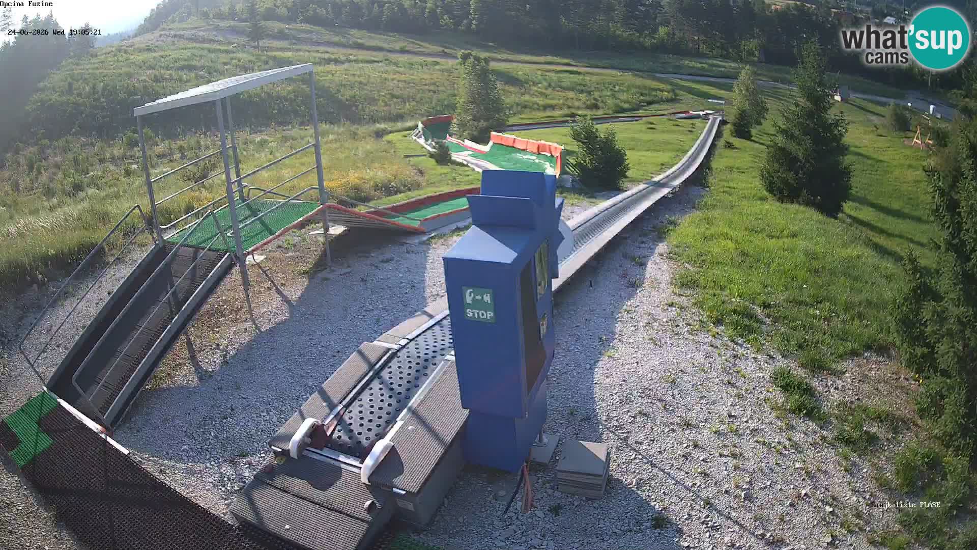 Webcam en direct Piste de luge de Fužine – Croatie