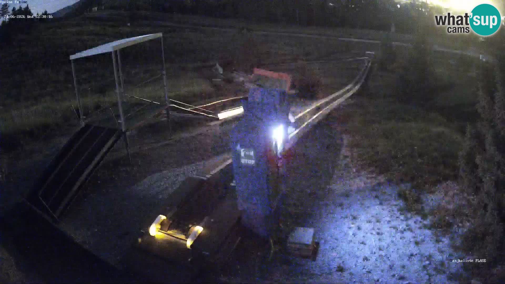Webcam en direct Piste de luge de Fužine – Croatie