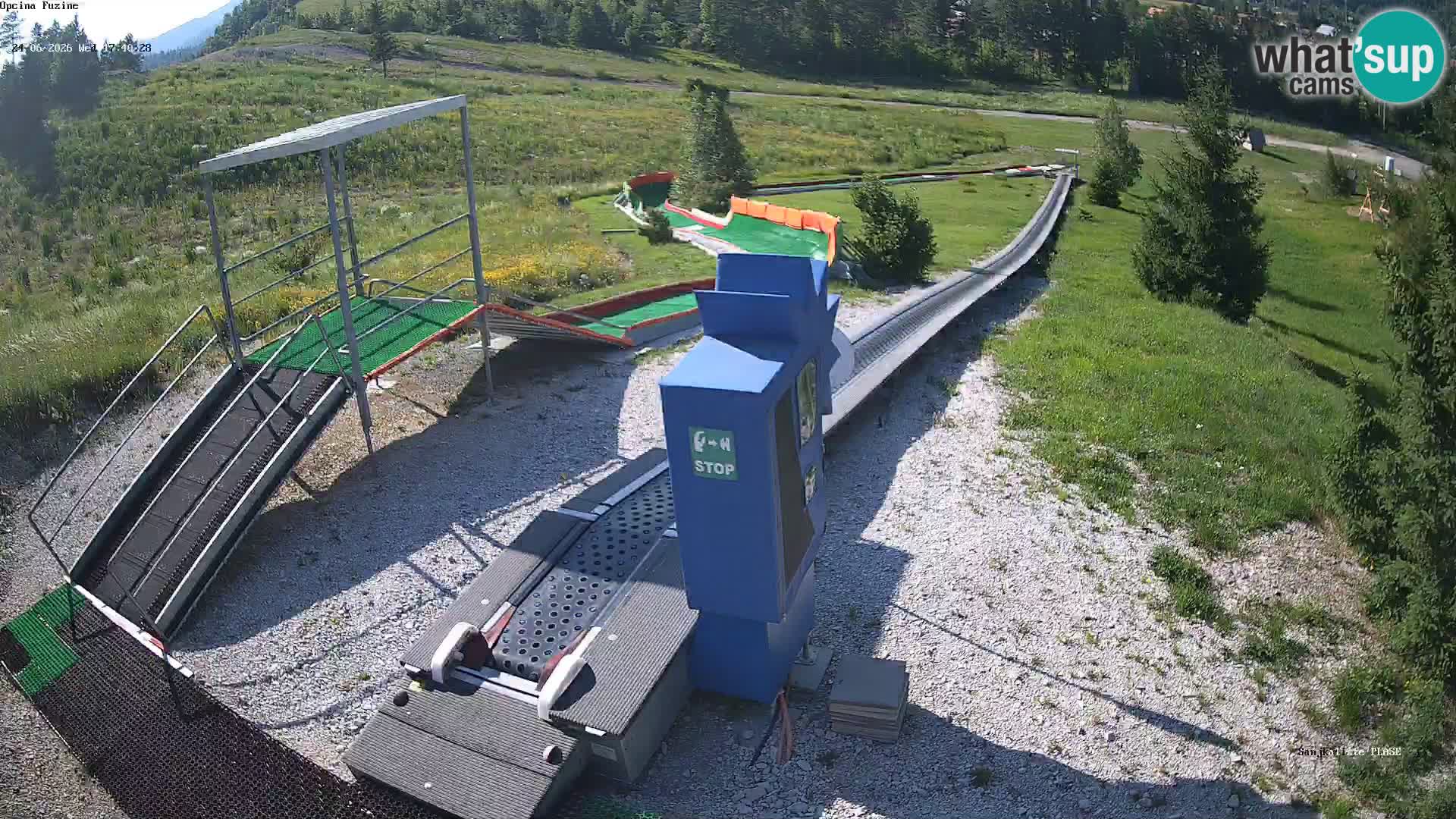 Webcam en direct Piste de luge de Fužine – Croatie
