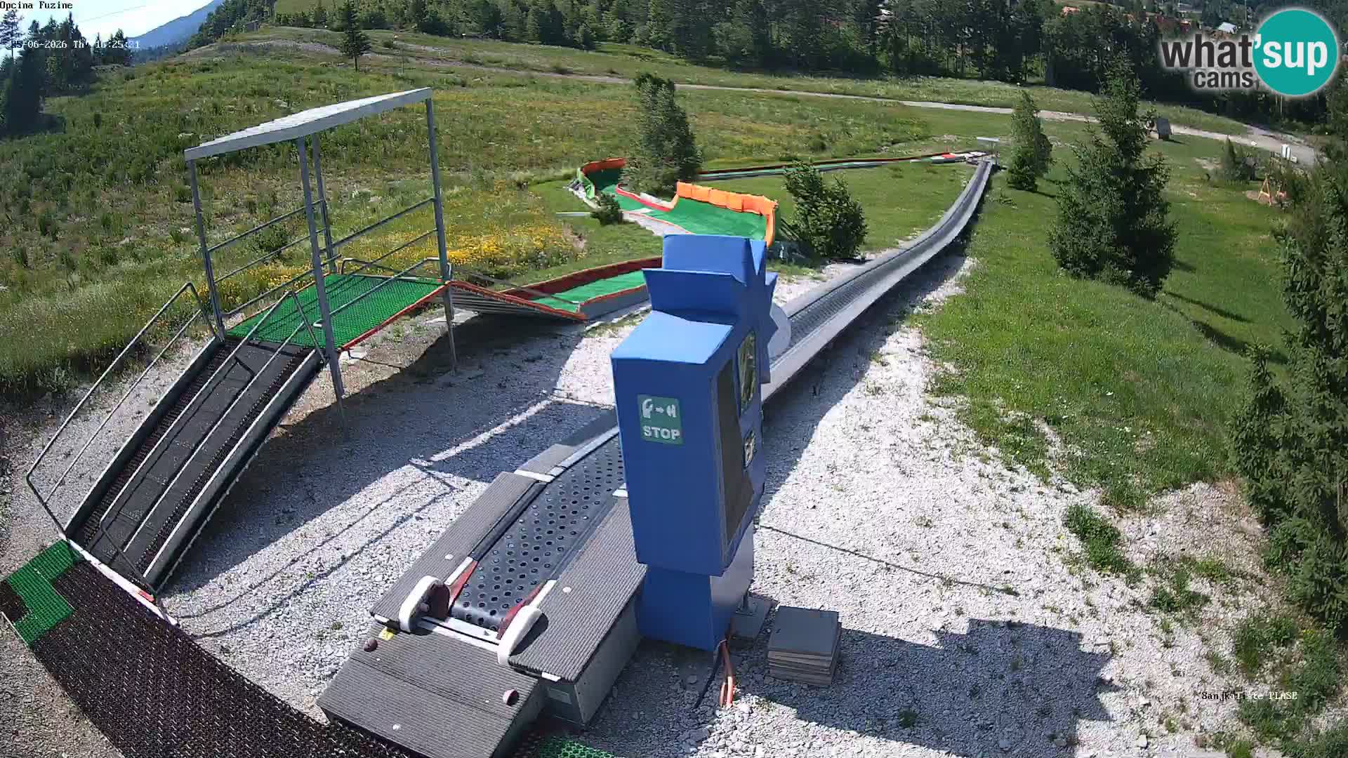 Webcam en direct Piste de luge de Fužine – Croatie
