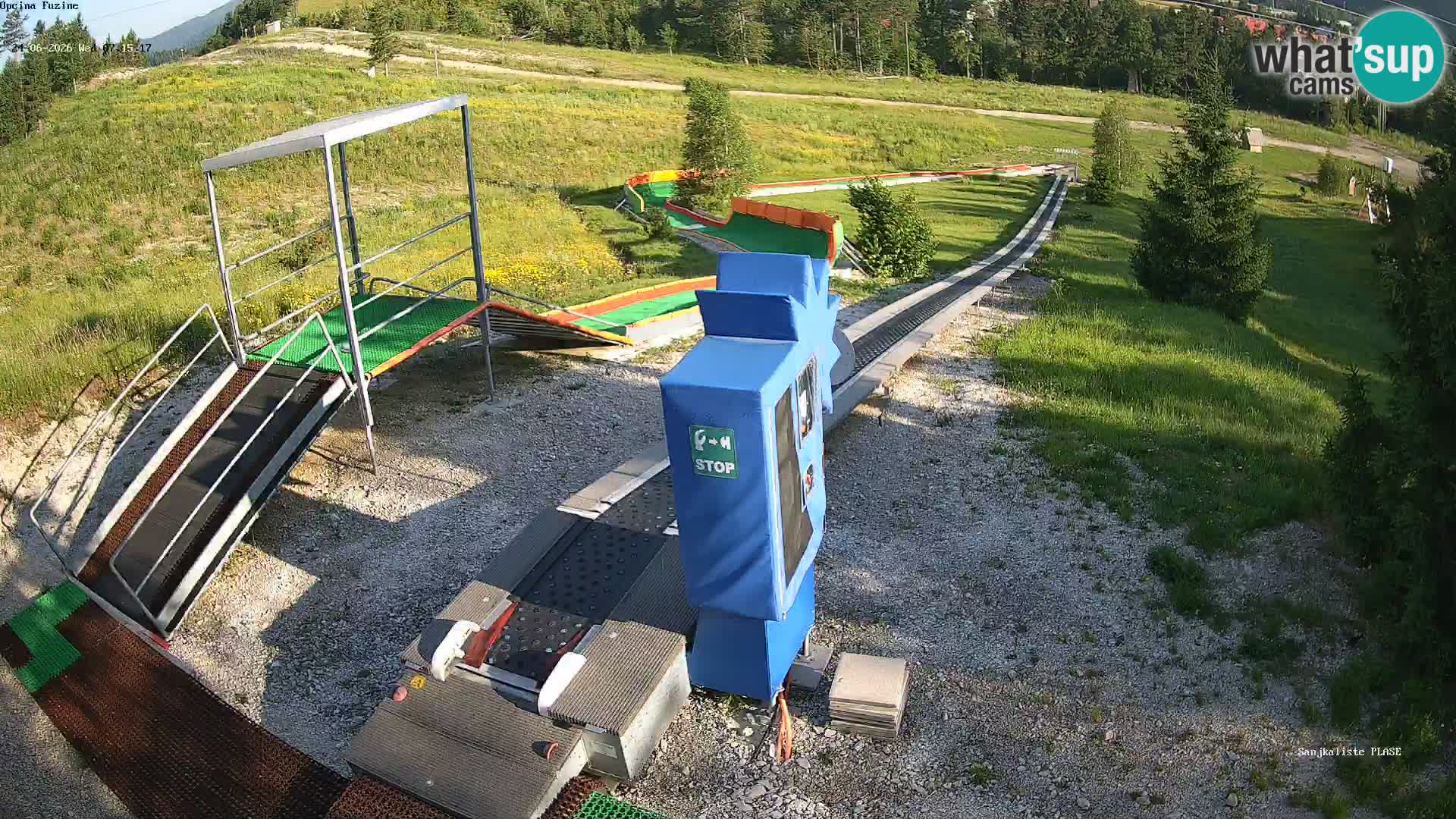 Webcam en direct Piste de luge de Fužine – Croatie