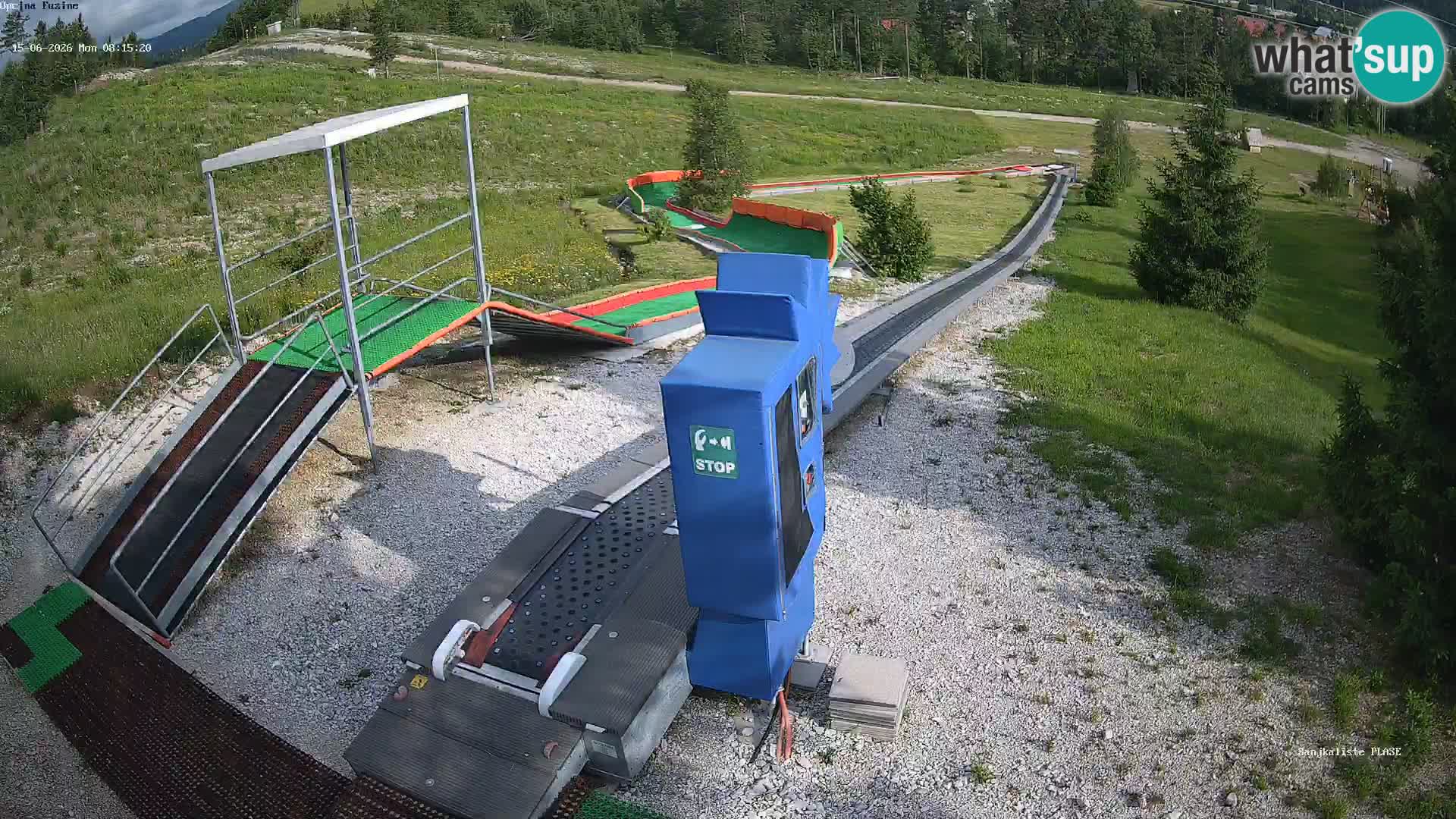 Live webcam Fužine toboggan run – Croatia