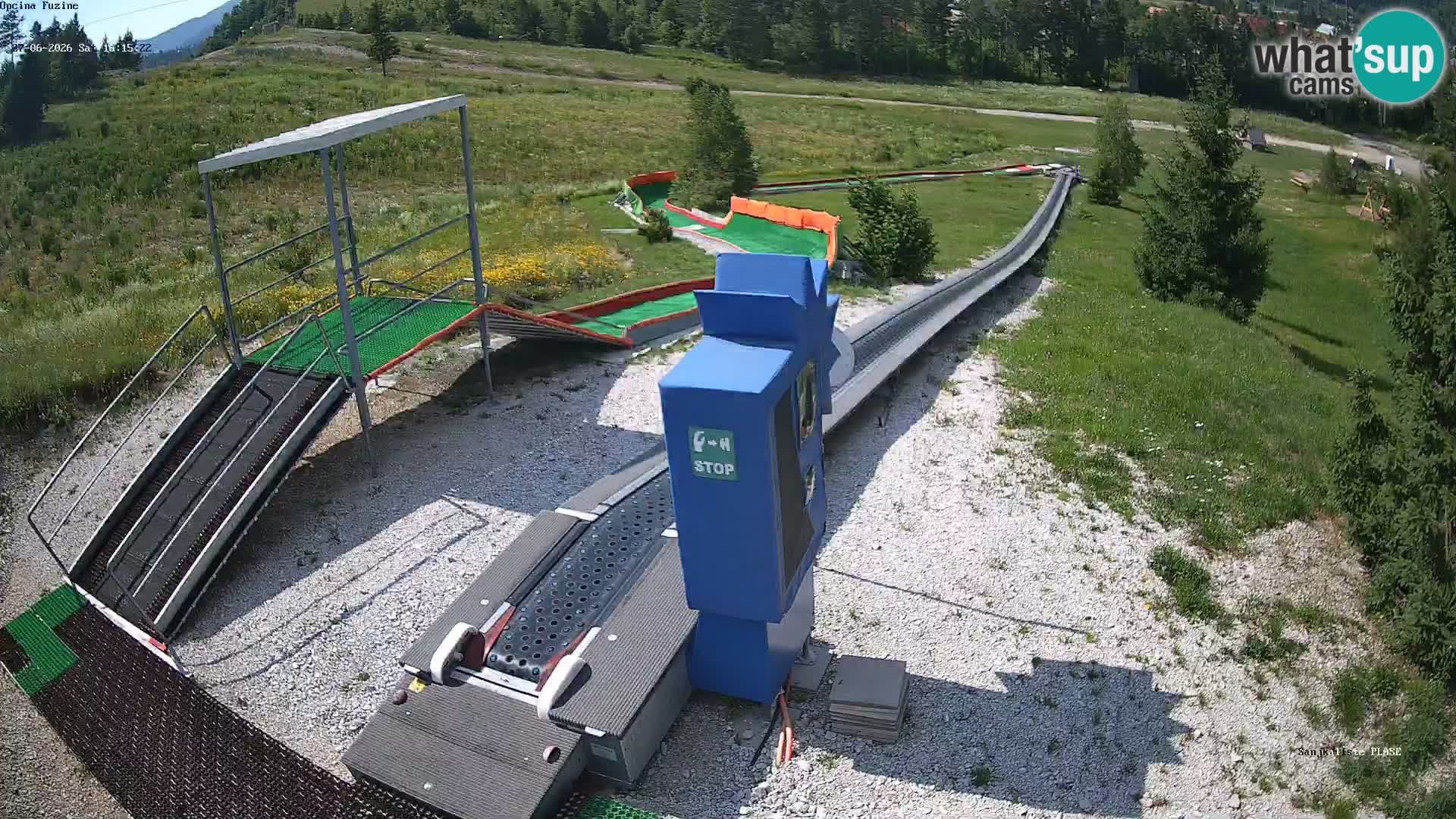 Live webcam Pista da slittino Fužine – Croazia