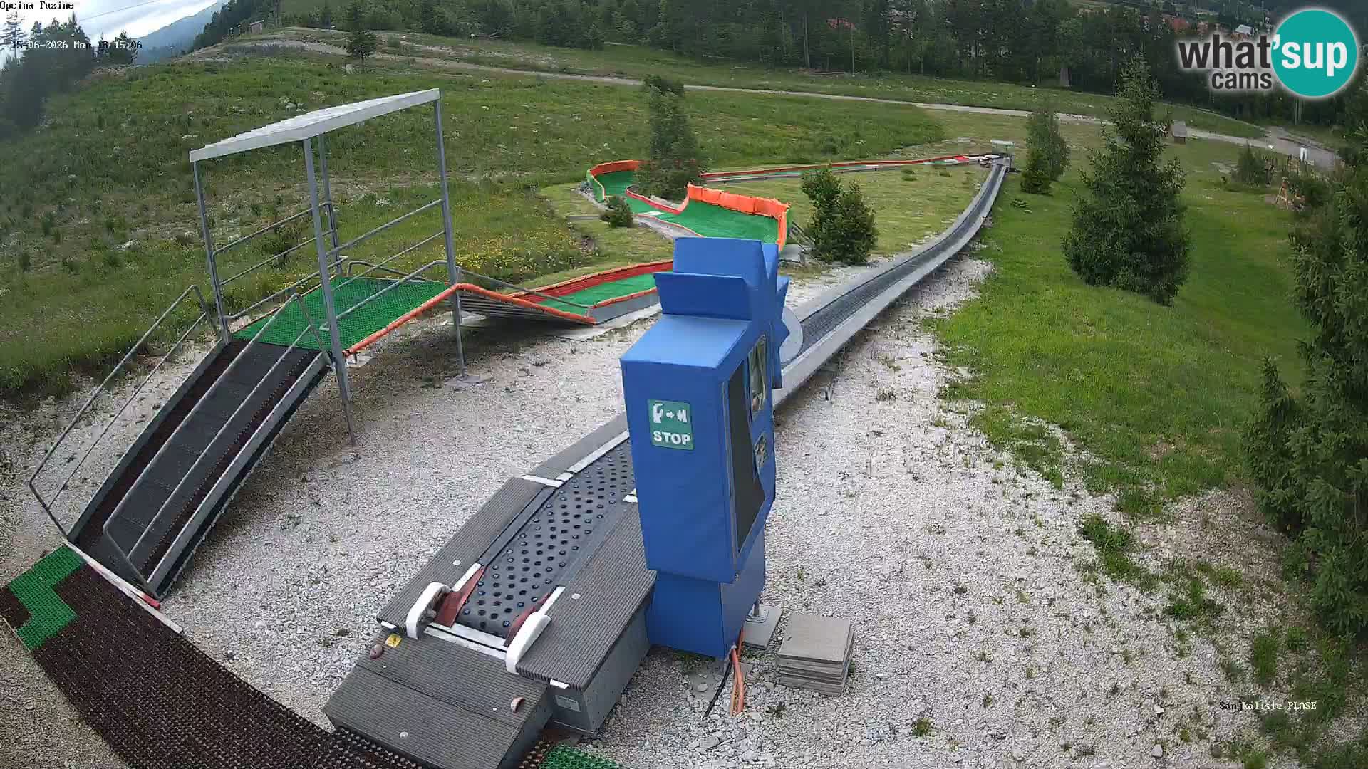 Live webcam Fužine toboggan run – Croatia