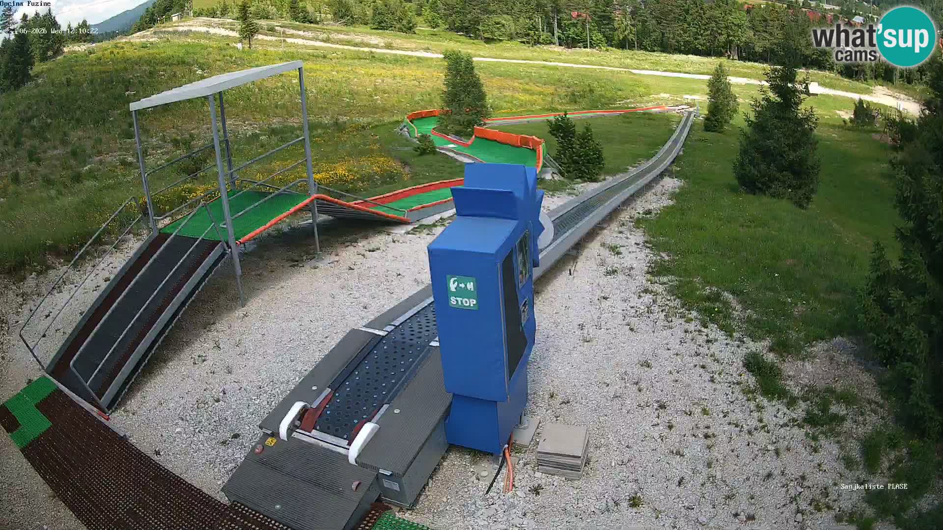 Webcam en direct Piste de luge de Fužine – Croatie