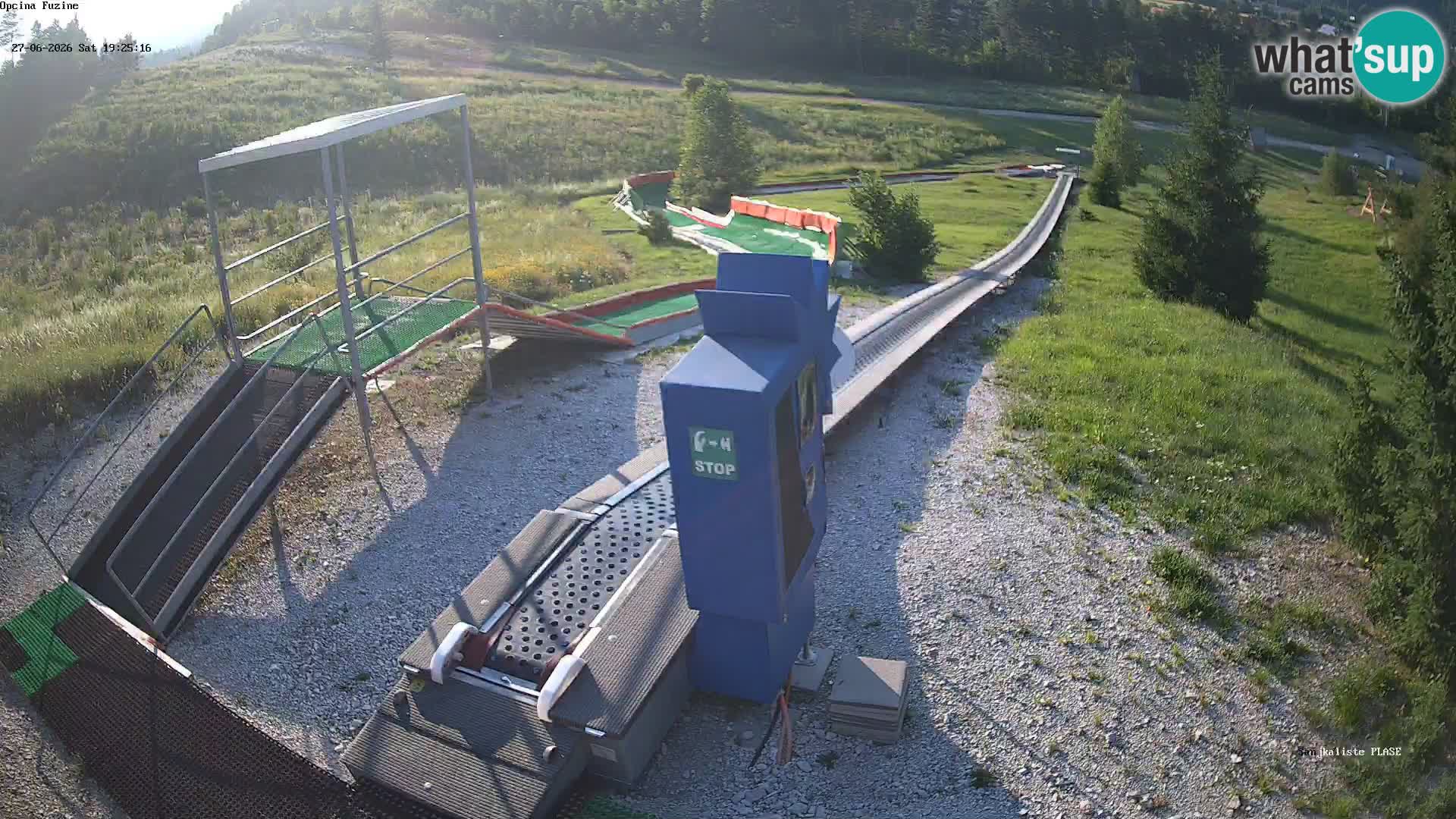 Live webcam Fužine toboggan run – Croatia