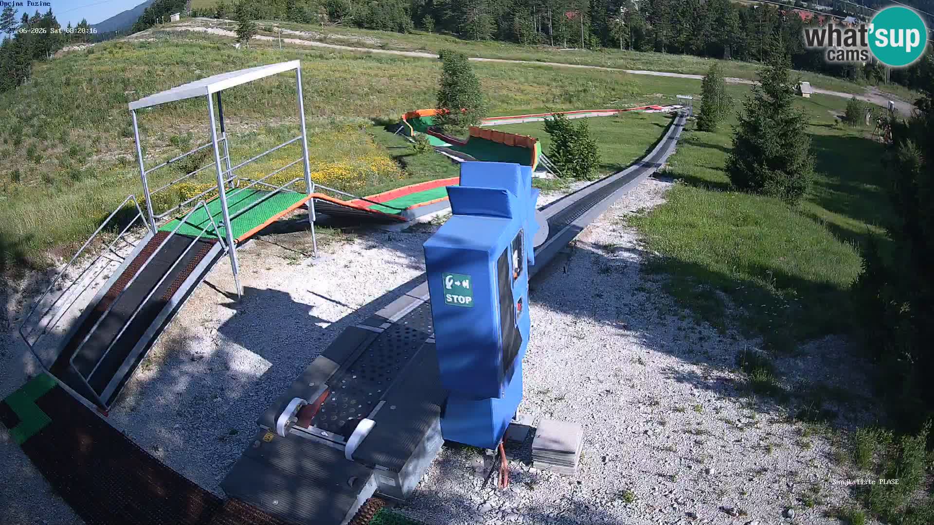 Live webcam Fužine toboggan run – Croatia