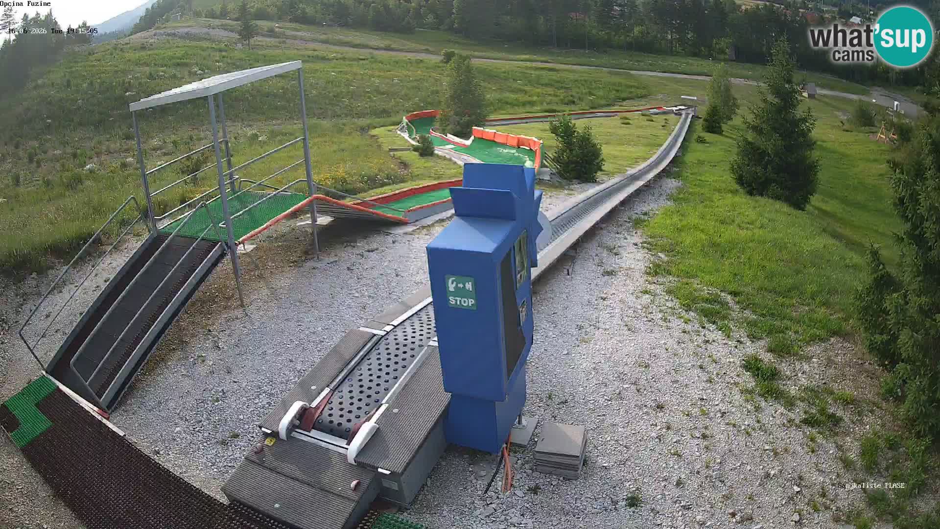 Live webcam Fužine toboggan run – Croatia