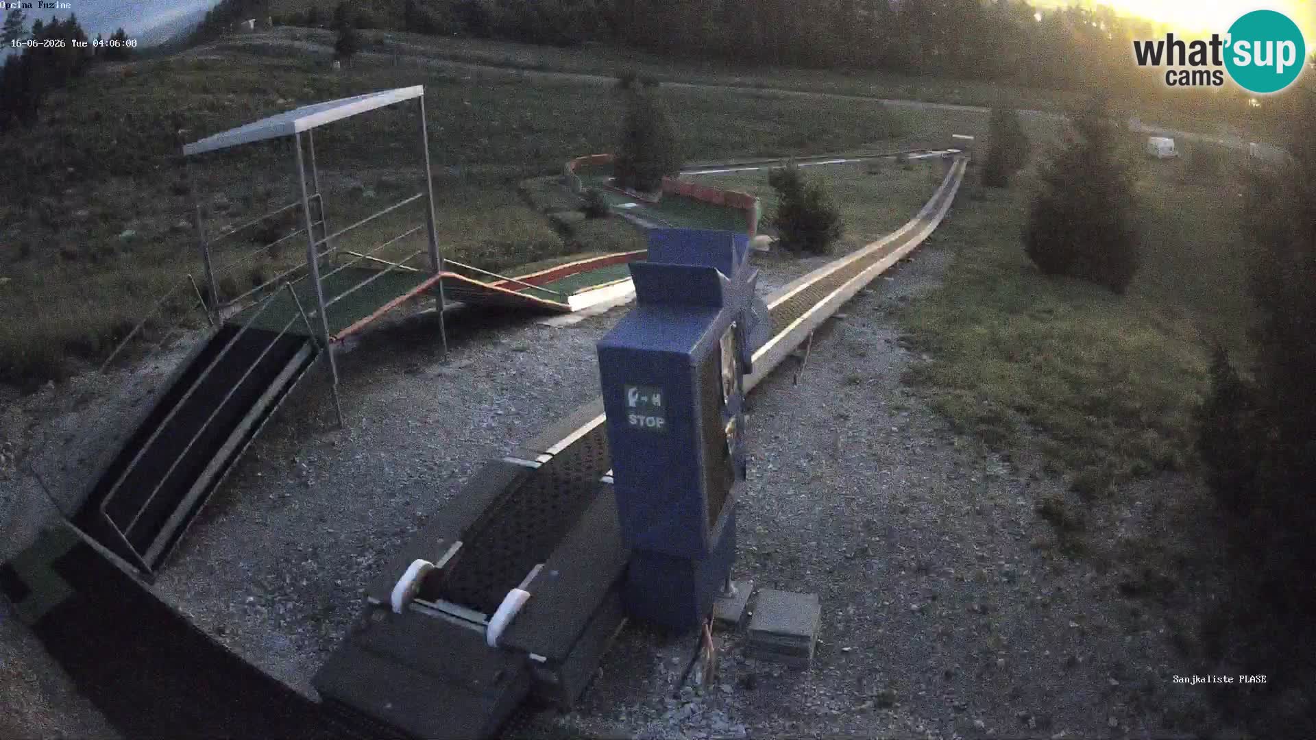 Live webcam Fužine toboggan run – Croatia