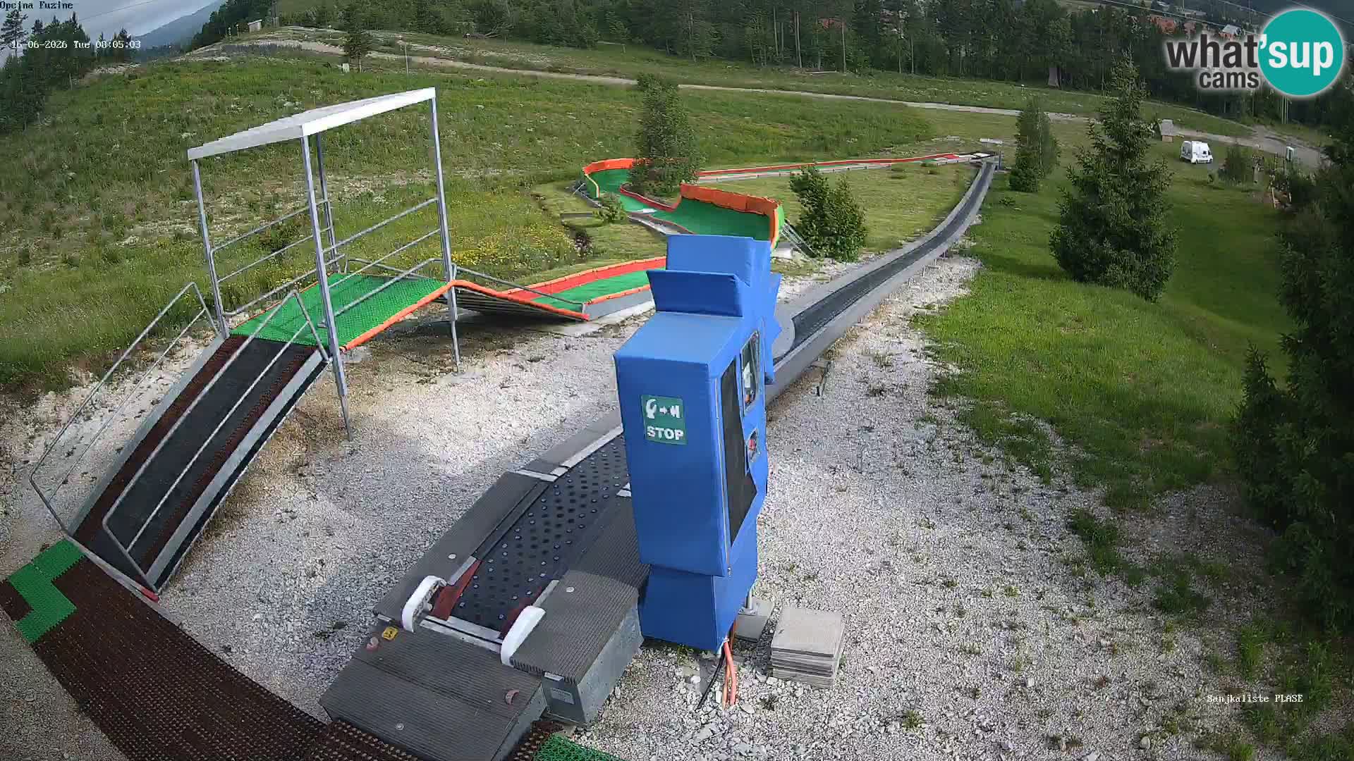 Webcam en direct Piste de luge de Fužine – Croatie