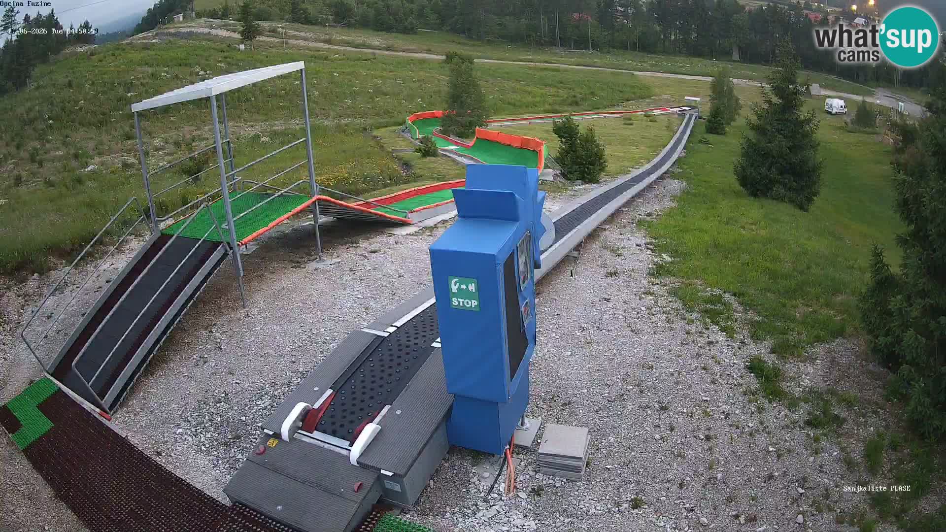 Live webcam Fužine toboggan run – Croatia