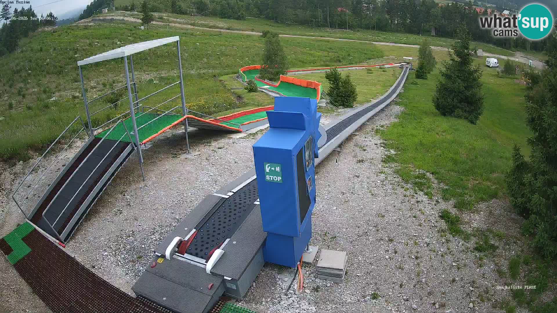 Live webcam Fužine toboggan run – Croatia