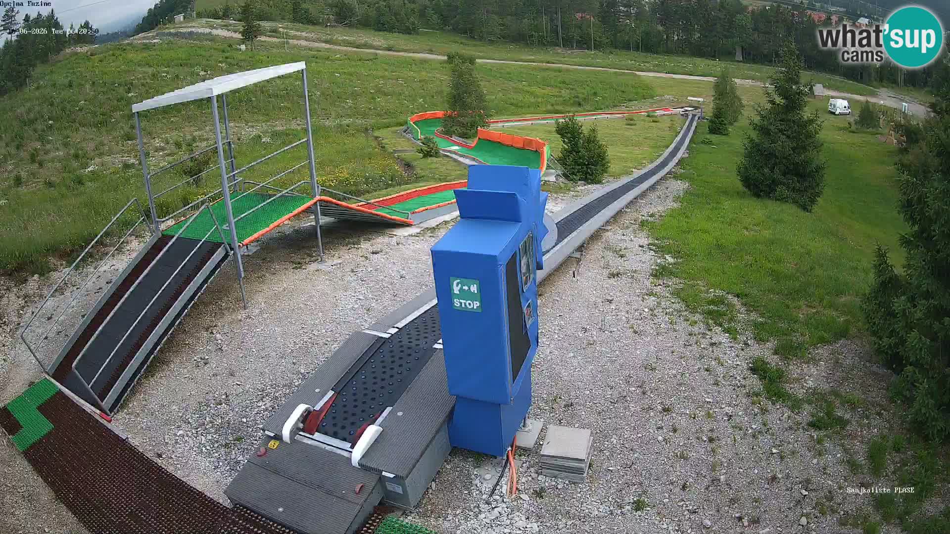 Live webcam Fužine toboggan run – Croatia