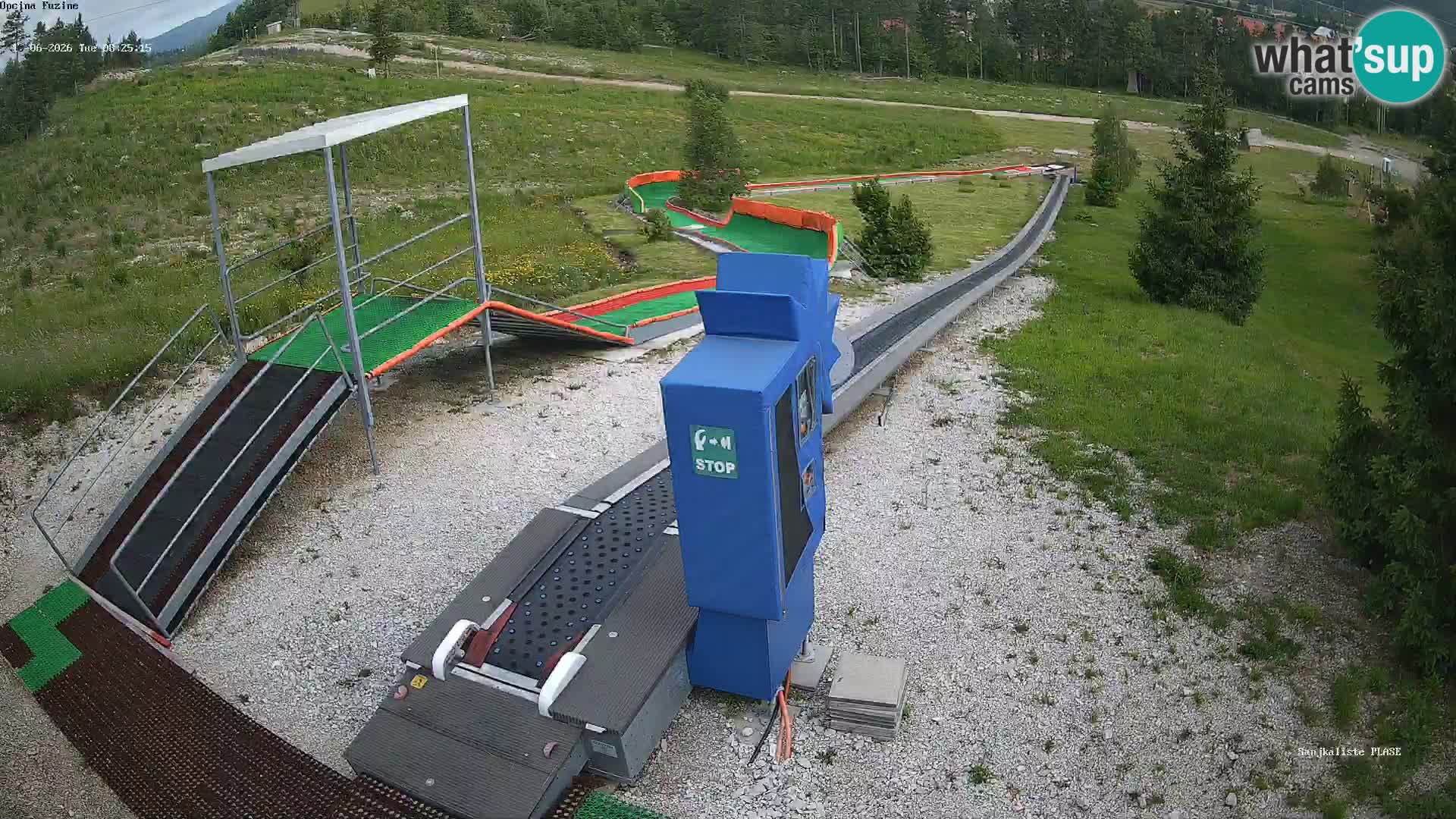 Live webcam Fužine toboggan run – Croatia