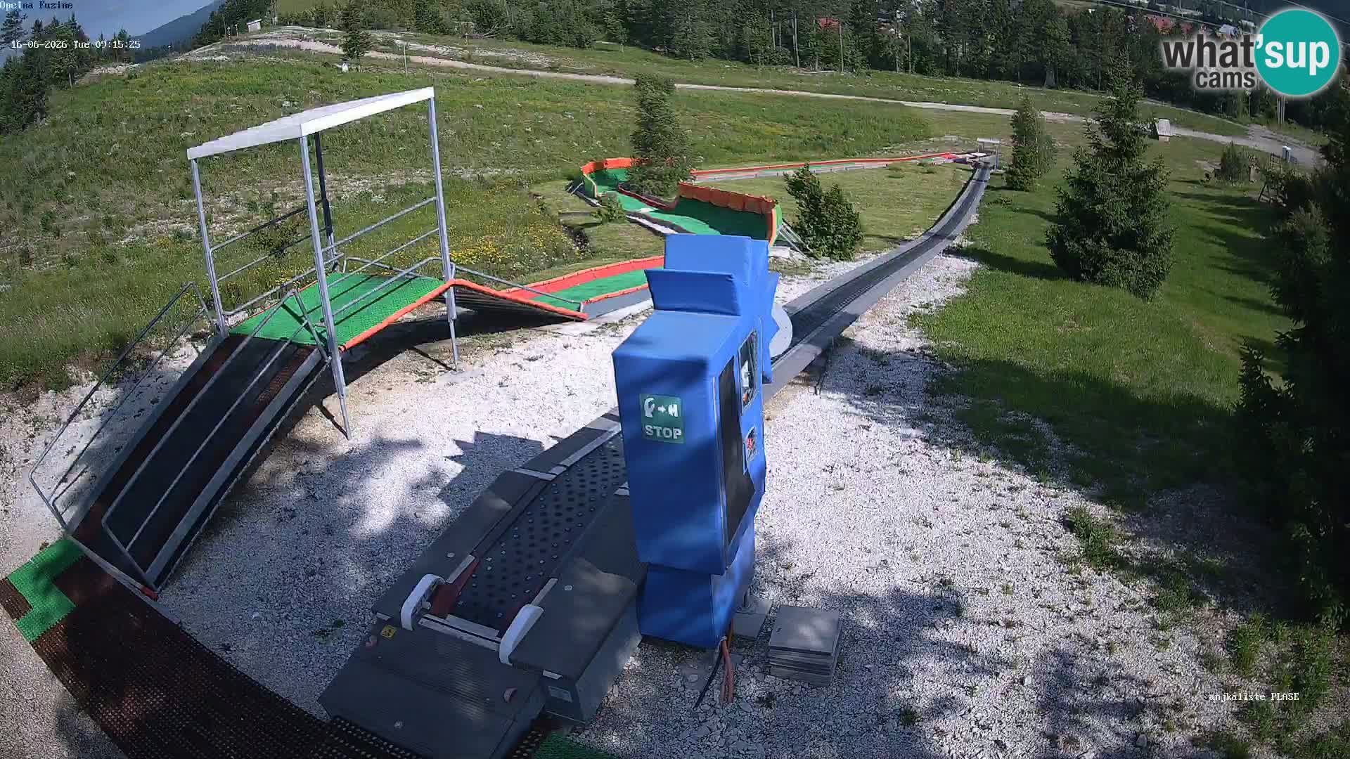 Webcam en direct Piste de luge de Fužine – Croatie