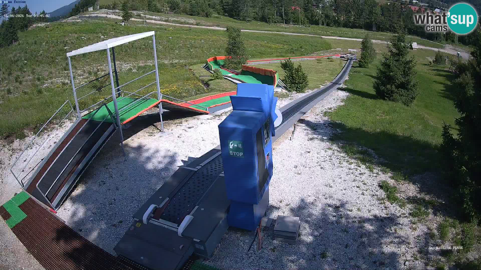 Live webcam Pista da slittino Fužine – Croazia