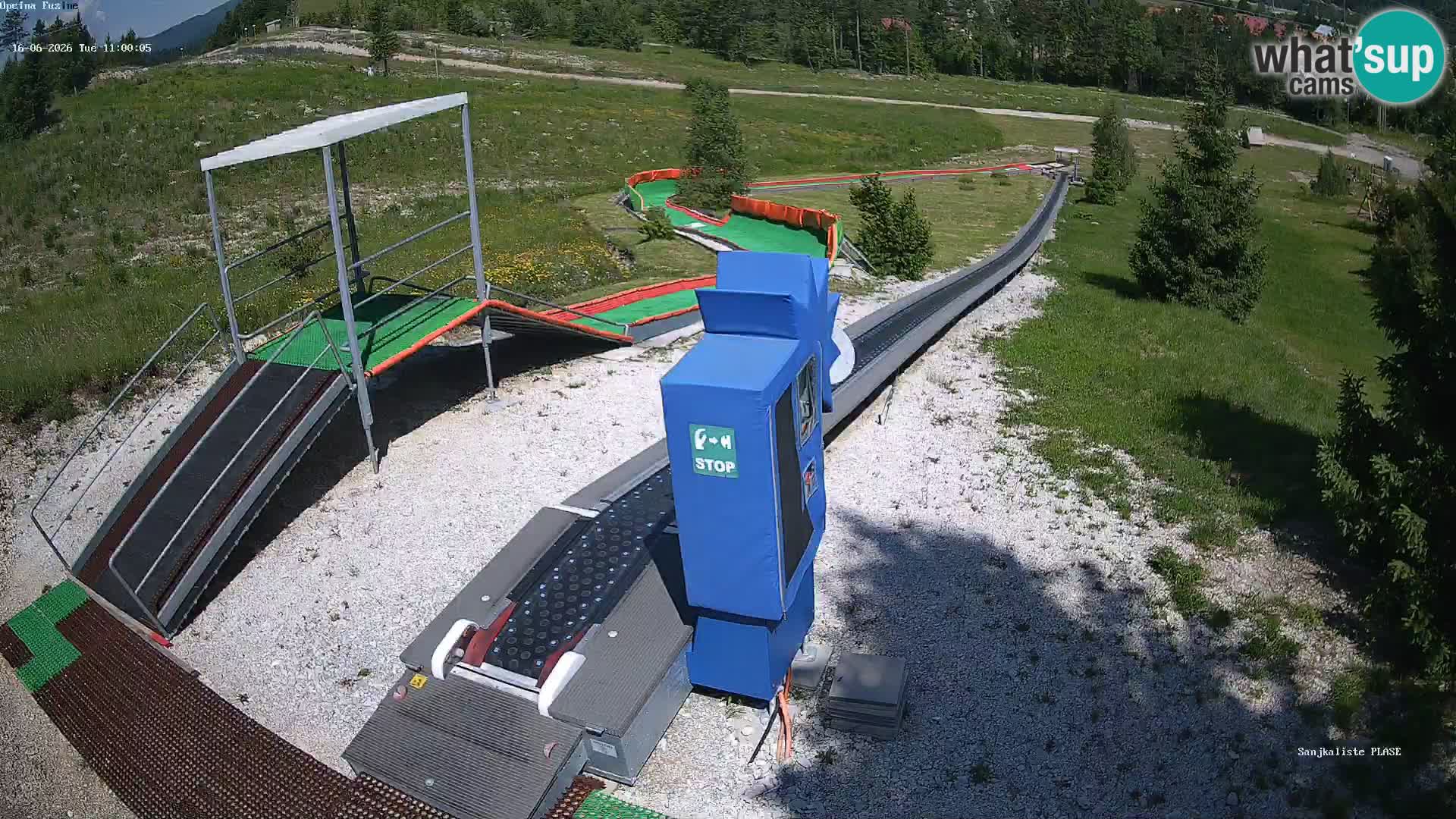 Live webcam Pista da slittino Fužine – Croazia