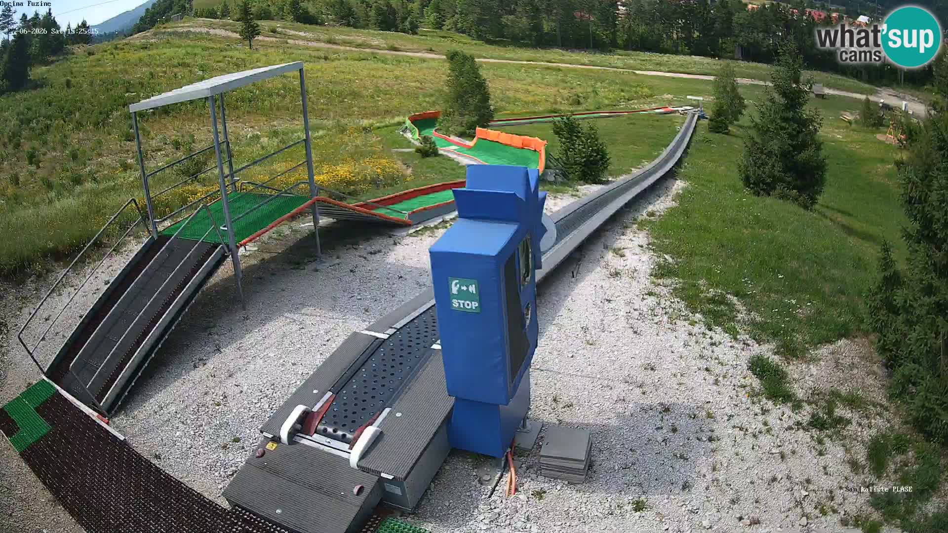 Live webcam Fužine toboggan run – Croatia