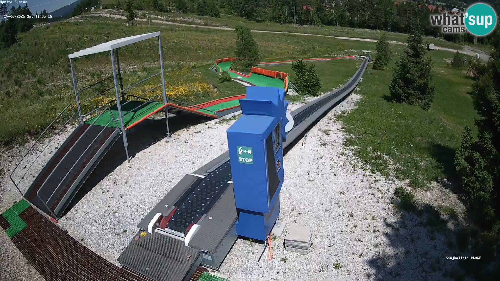 Live webcam Fužine toboggan run – Croatia