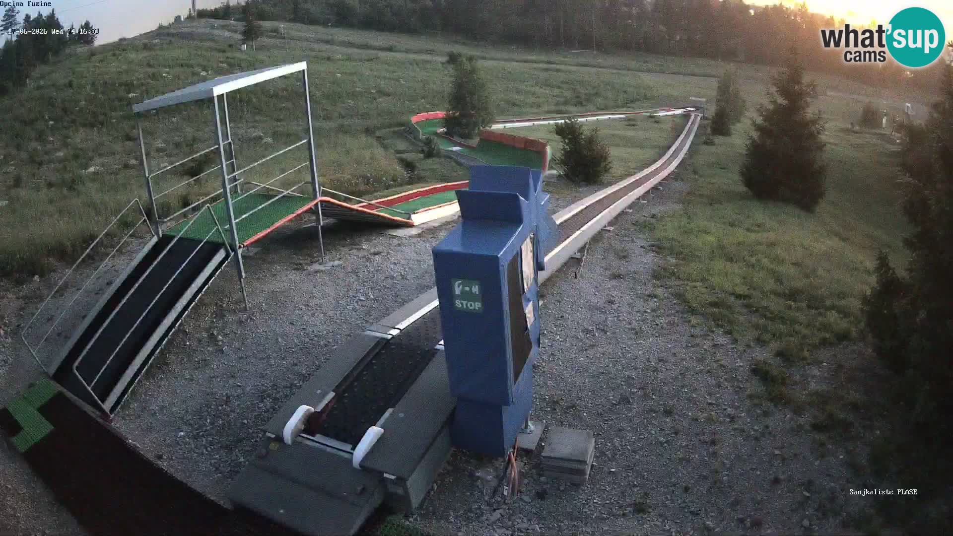 Live webcam Pista da slittino Fužine – Croazia