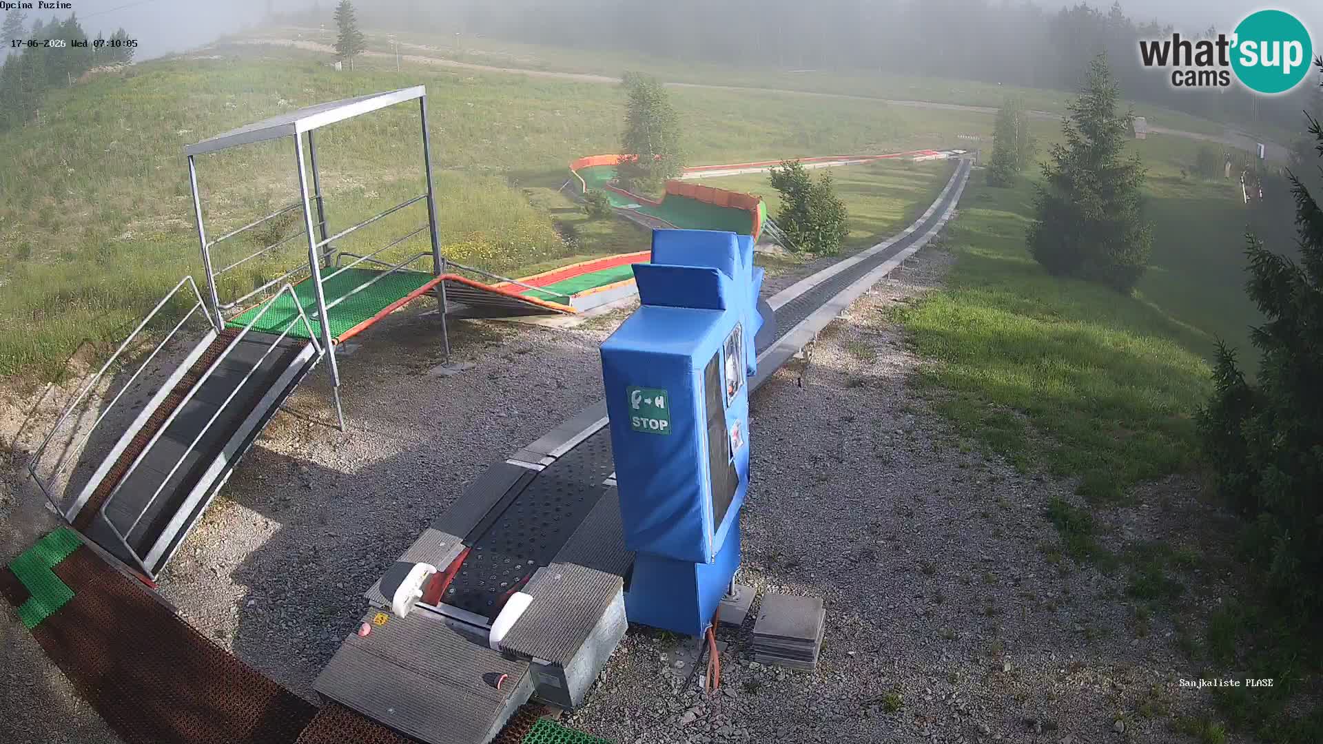 Spletna kamera v živo Sankališče Fužine – Hrvaška