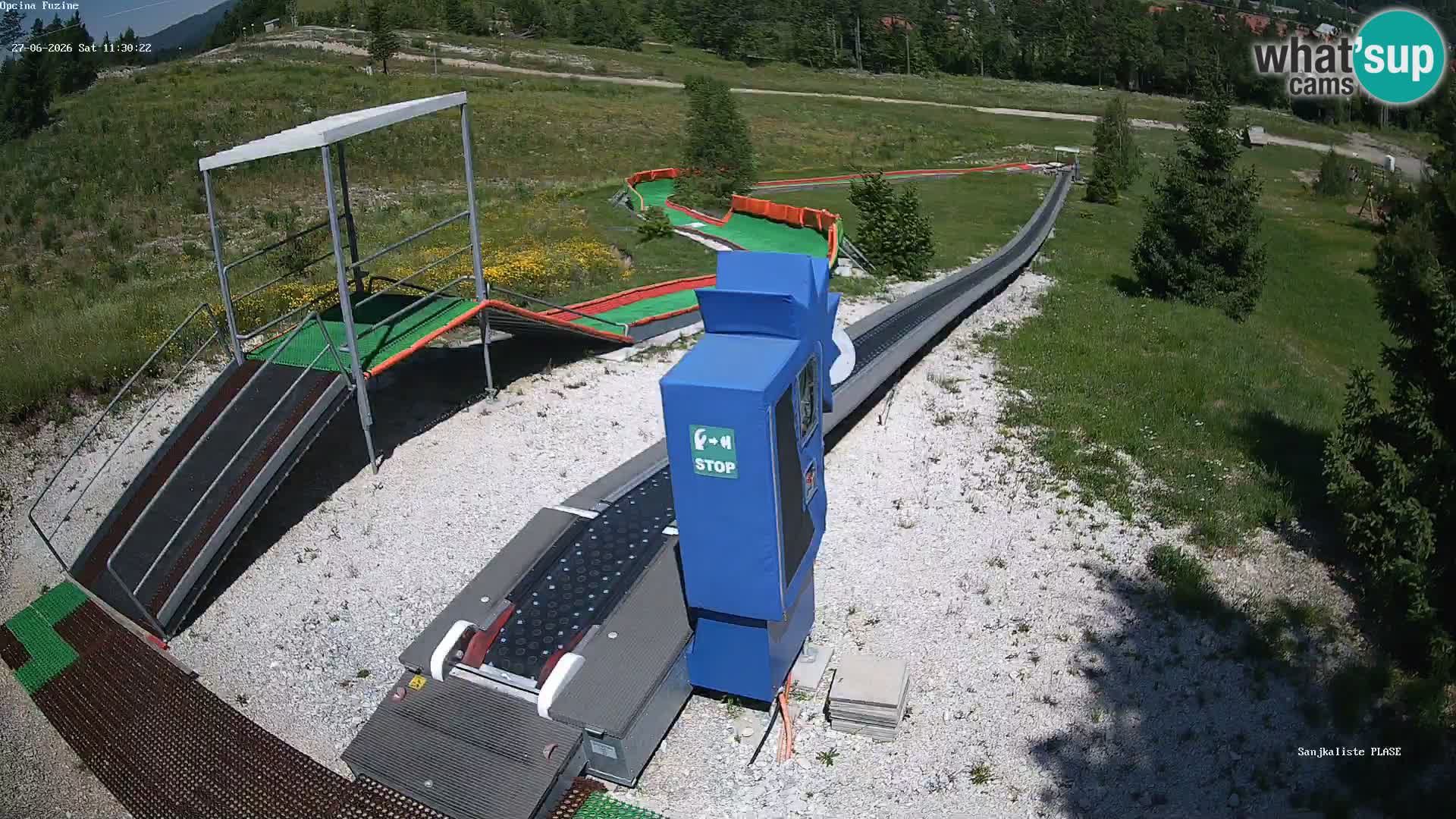 Live webcam Pista da slittino Fužine – Croazia