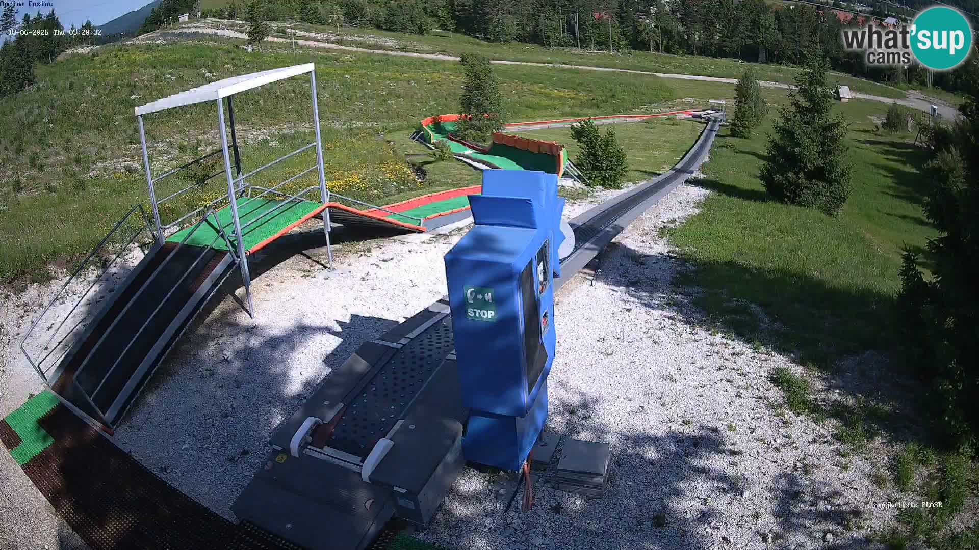Live webcam Fužine toboggan run – Croatia