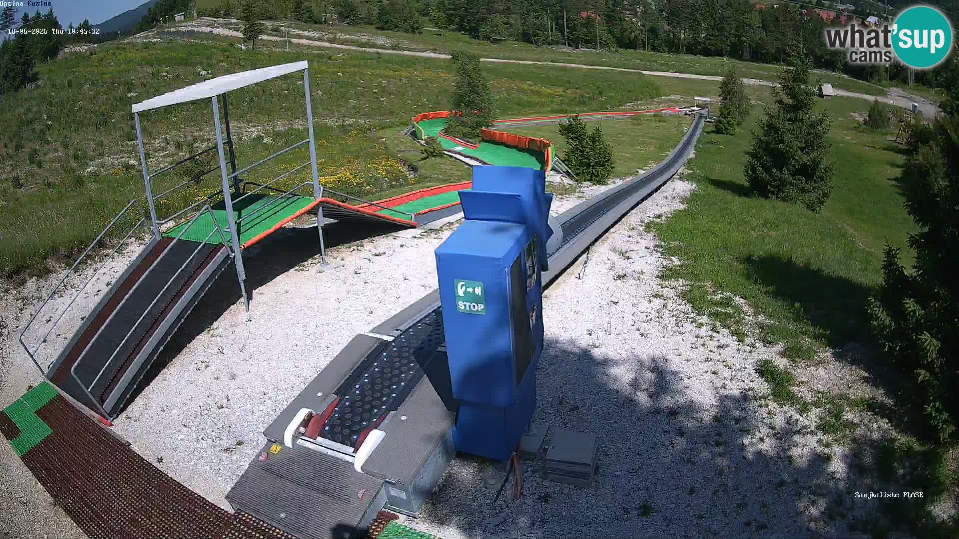 Live webcam Fužine toboggan run – Croatia