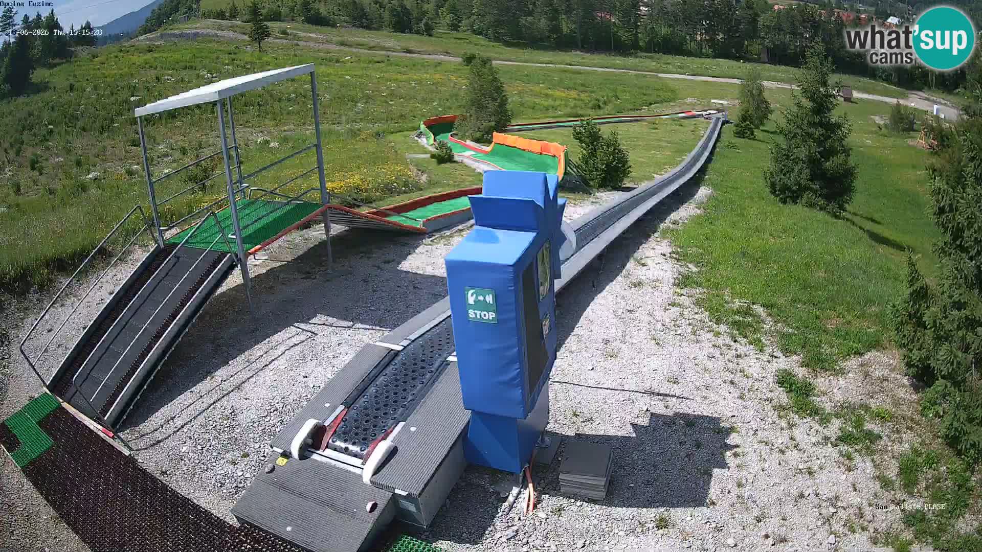 Live webcam Fužine toboggan run – Croatia