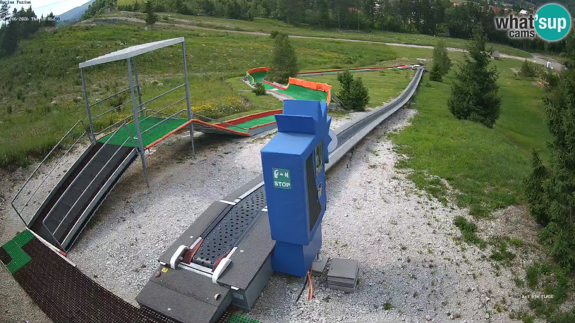 Live webcam Fužine toboggan run – Croatia