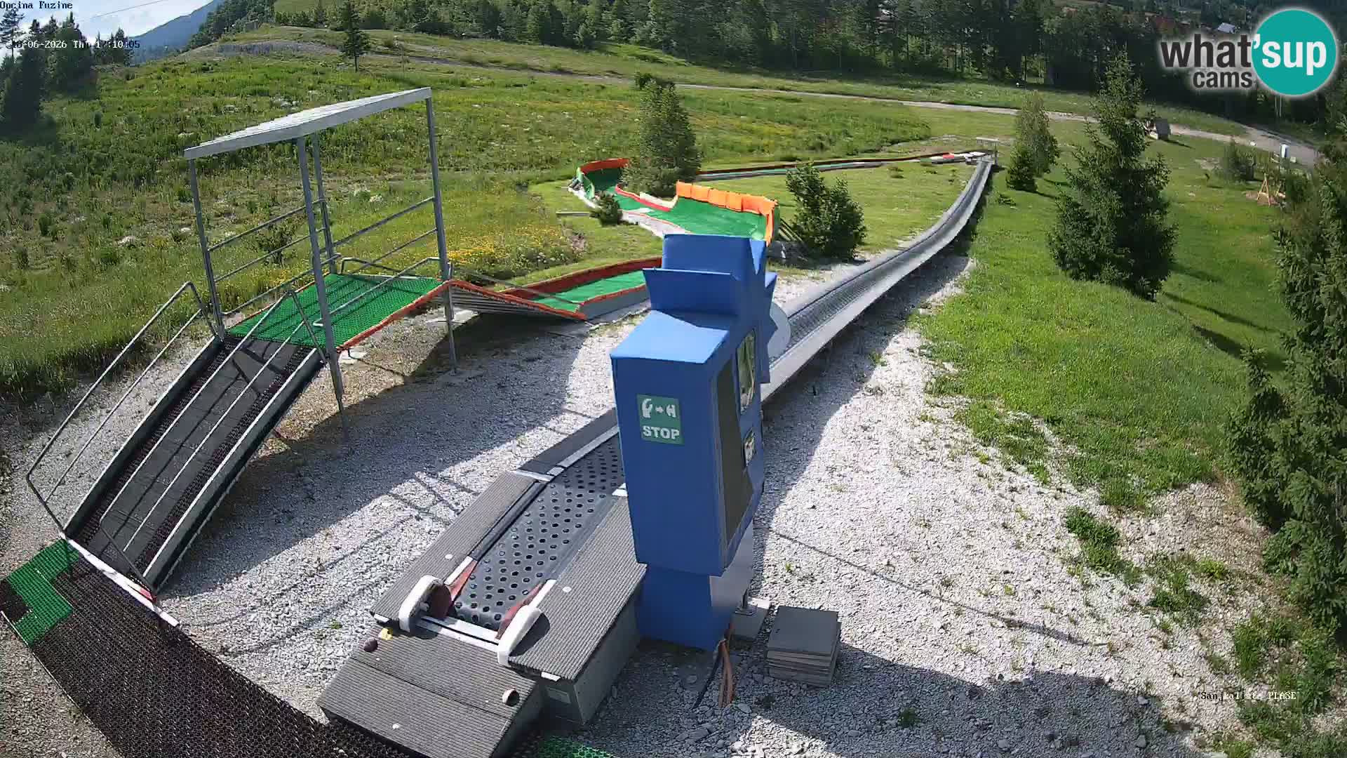 Live webcam Fužine toboggan run – Croatia