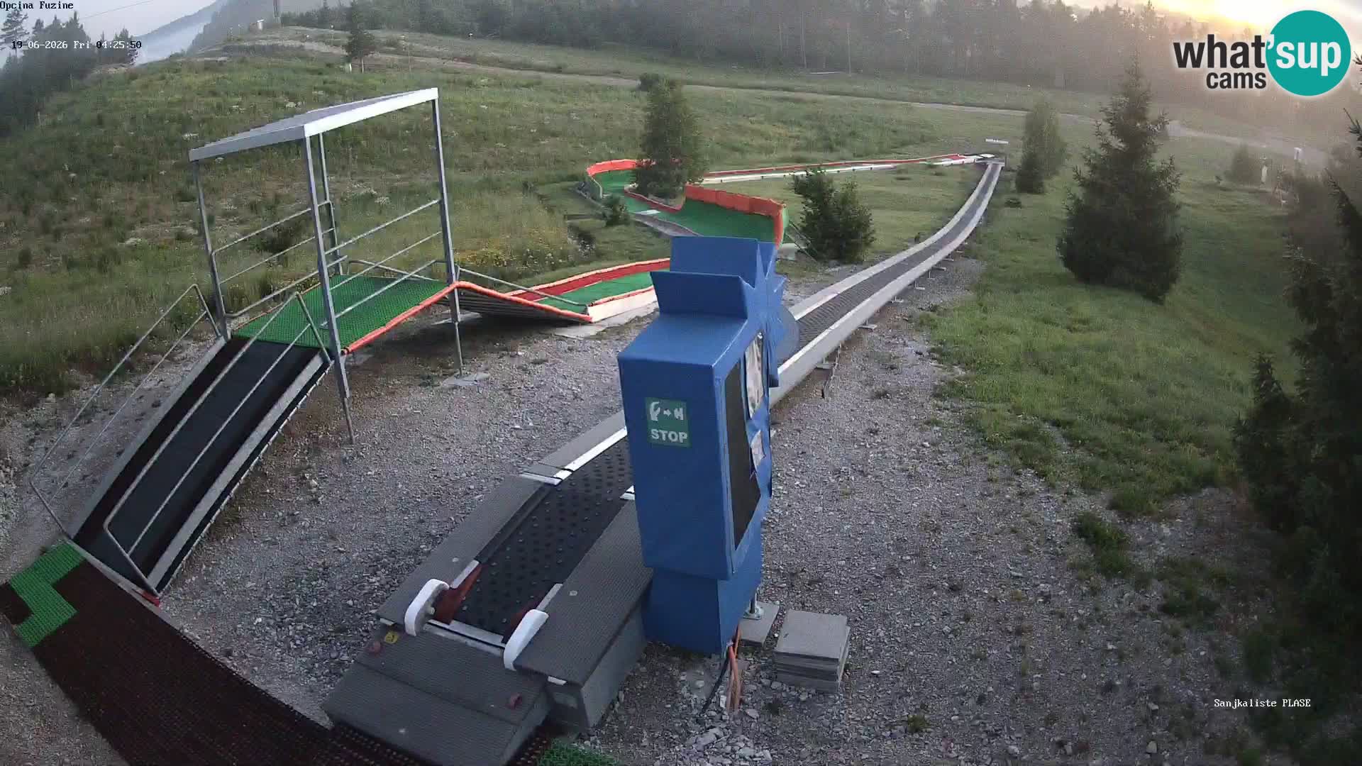 Live webcam Fužine toboggan run – Croatia