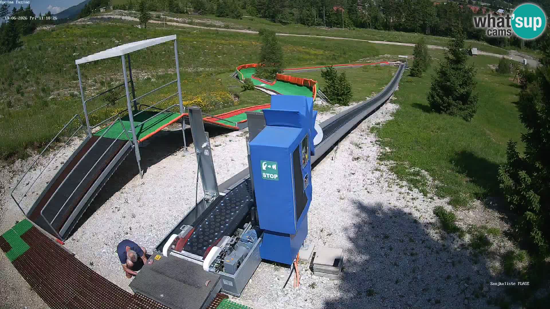 Live webcam Fužine toboggan run – Croatia