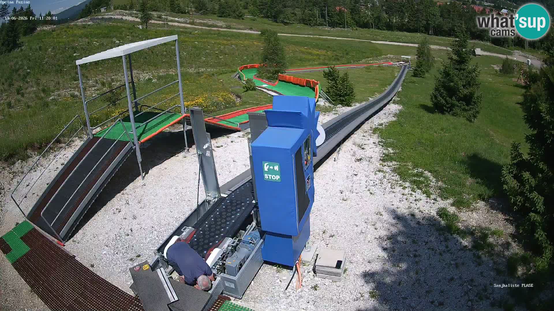 Spletna kamera v živo Sankališče Fužine – Hrvaška