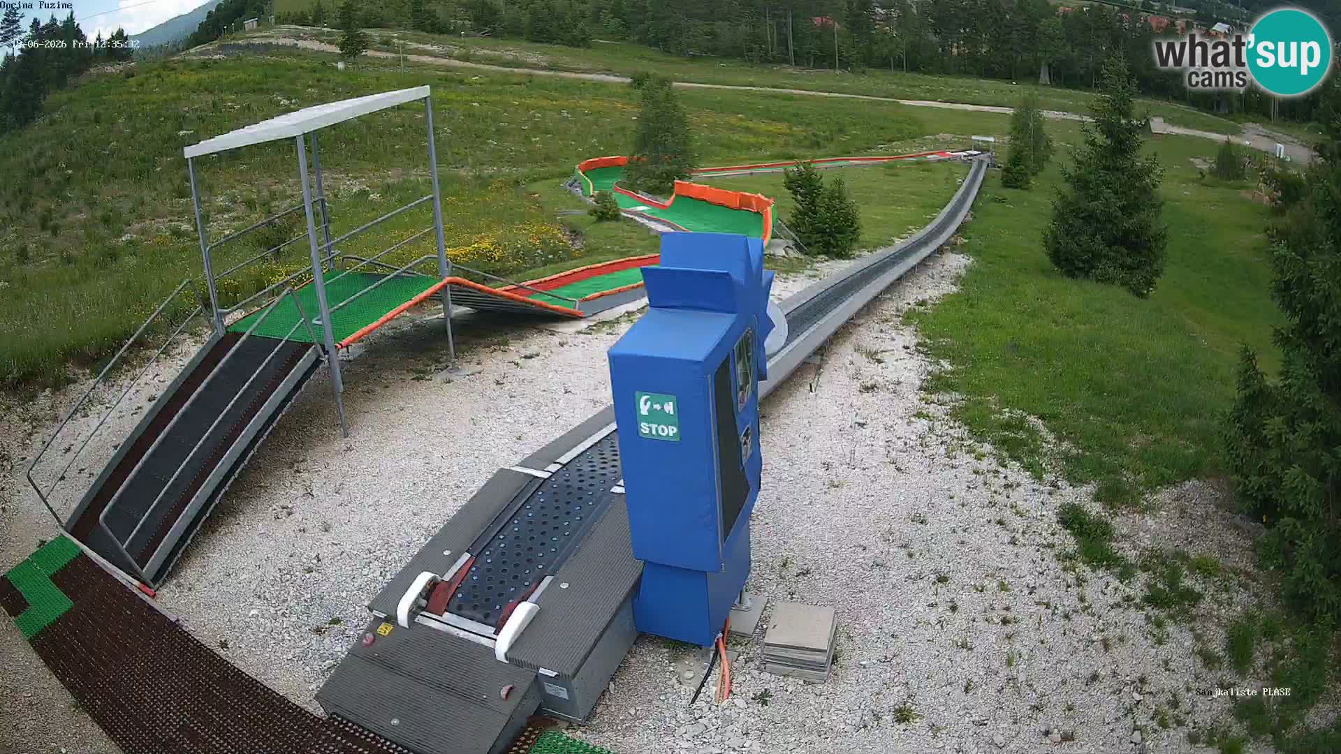 Live webcam Fužine toboggan run – Croatia