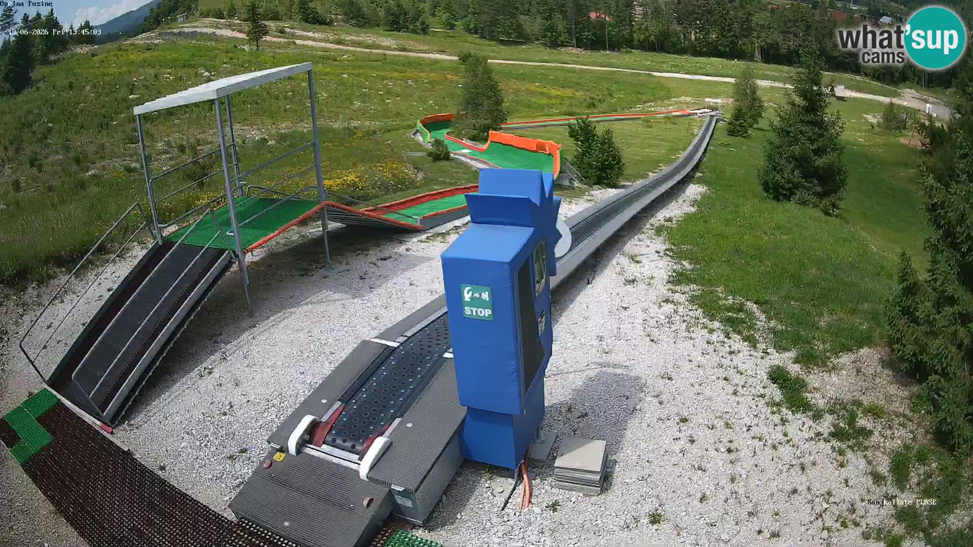 Live webcam Fužine toboggan run – Croatia