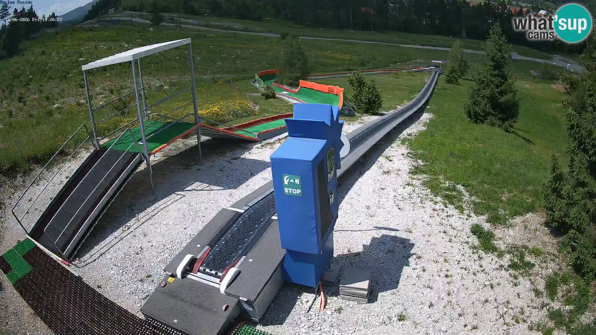 Webcam en vivo Pista de trineo Fužine – Croacia