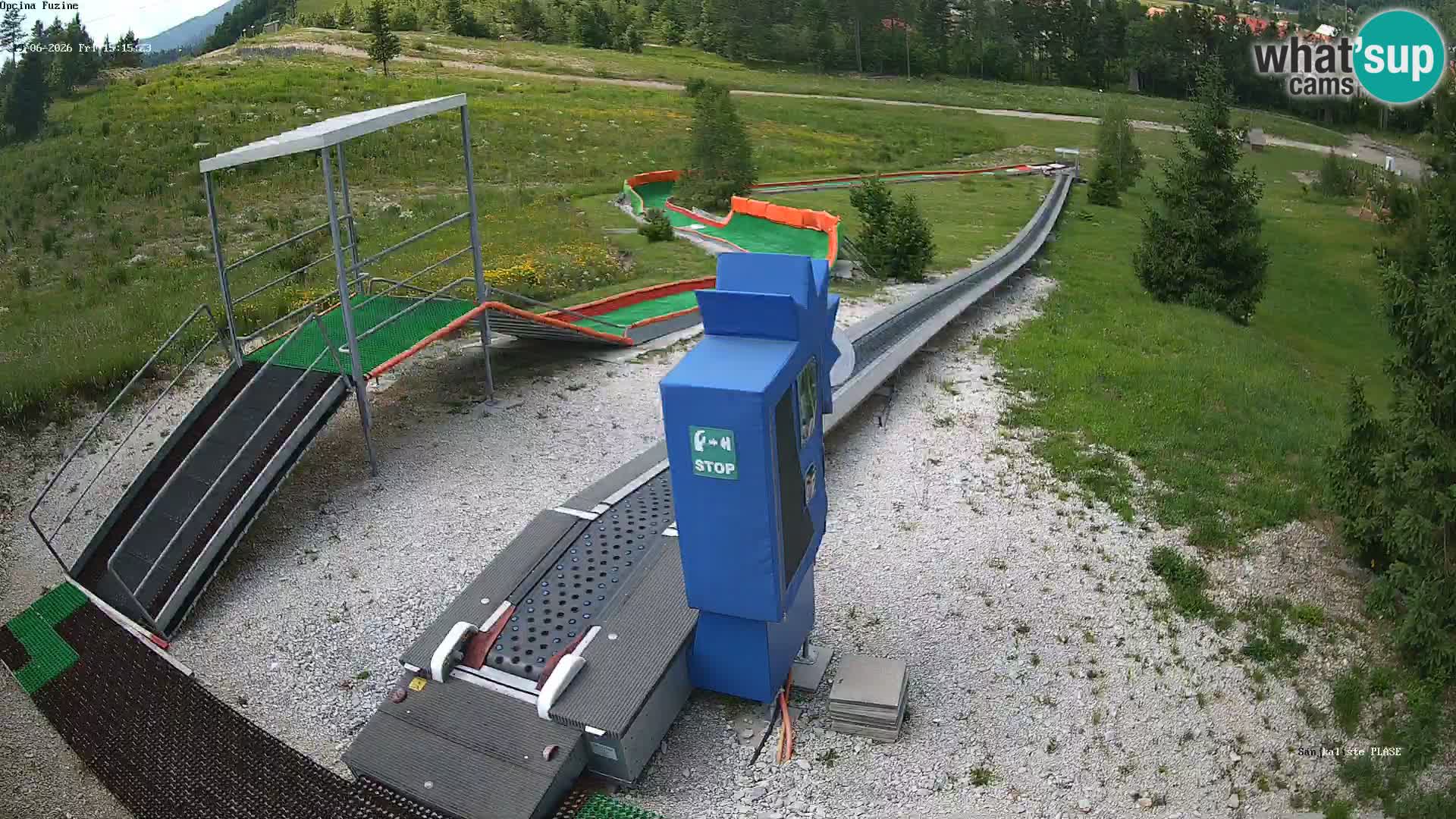 Live webcam Fužine toboggan run – Croatia
