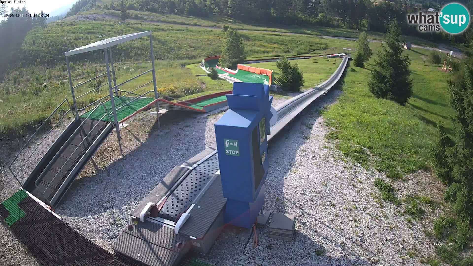 Live webcam Pista da slittino Fužine – Croazia
