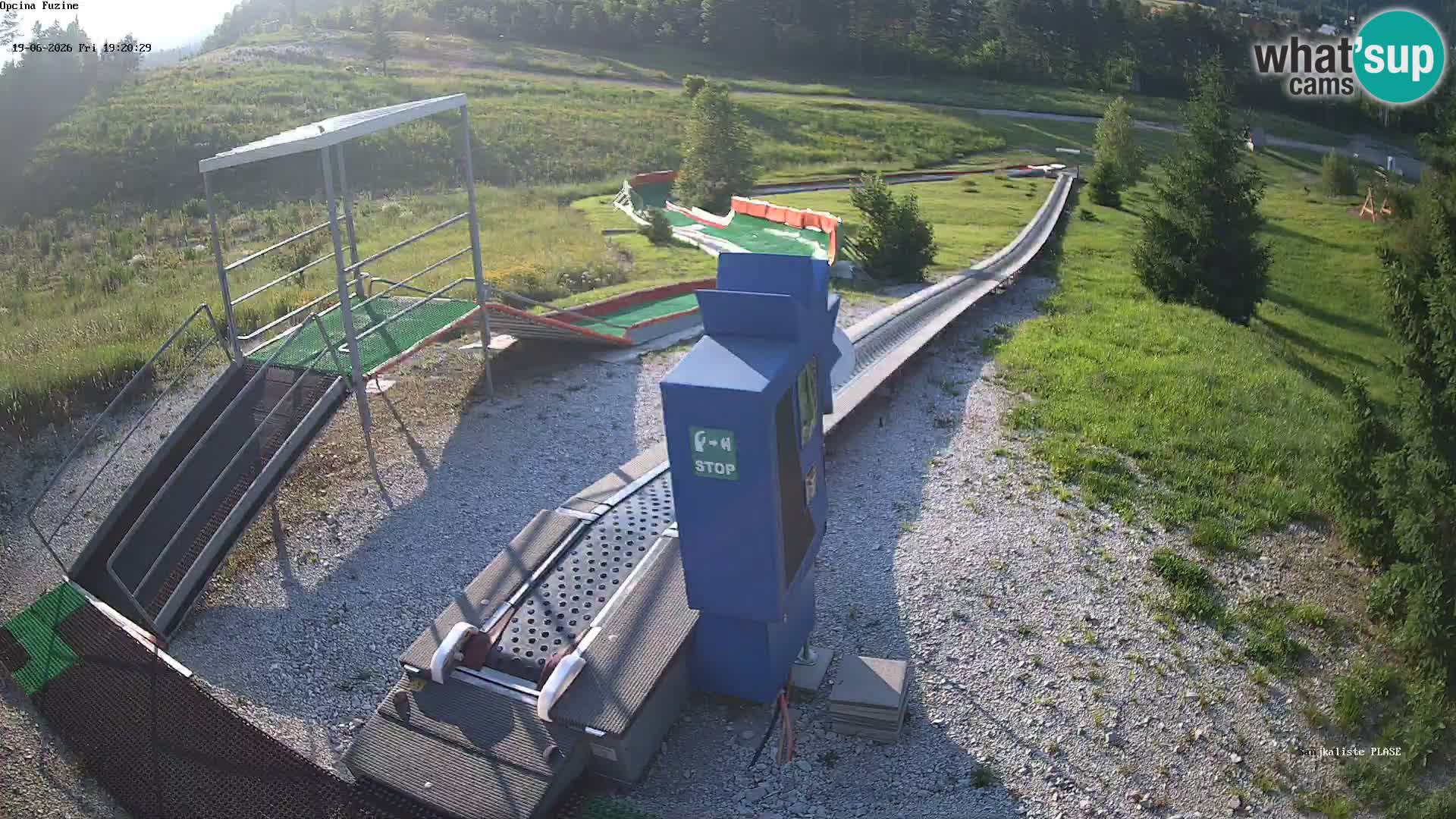 Live webcam Fužine toboggan run – Croatia