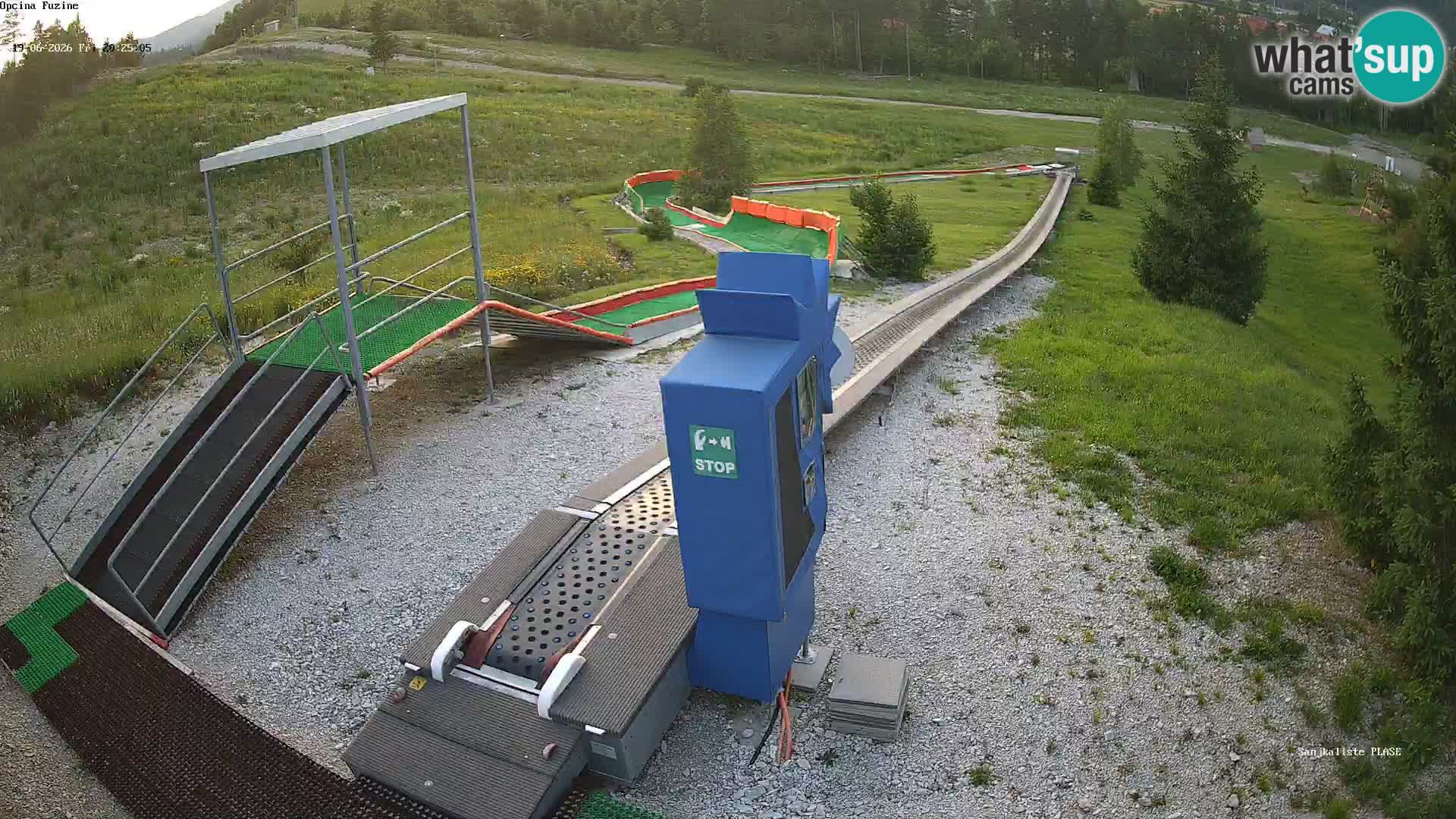 Live webcam Fužine toboggan run – Croatia