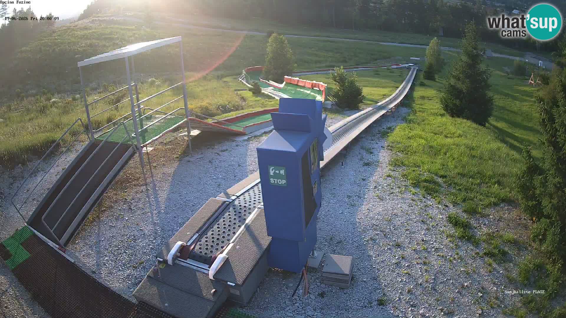 Live webcam Pista da slittino Fužine – Croazia