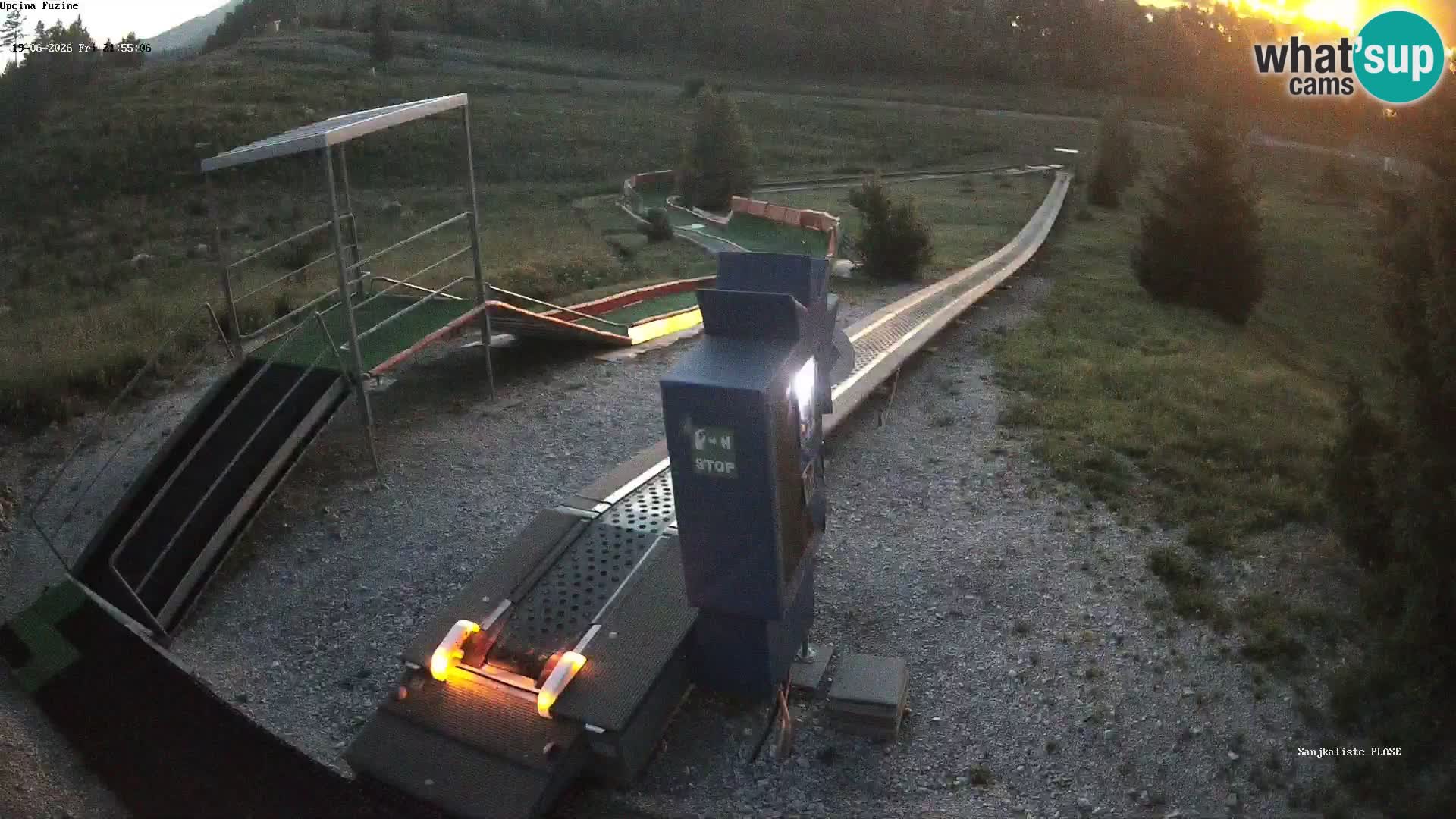 Live webcam Fužine toboggan run – Croatia